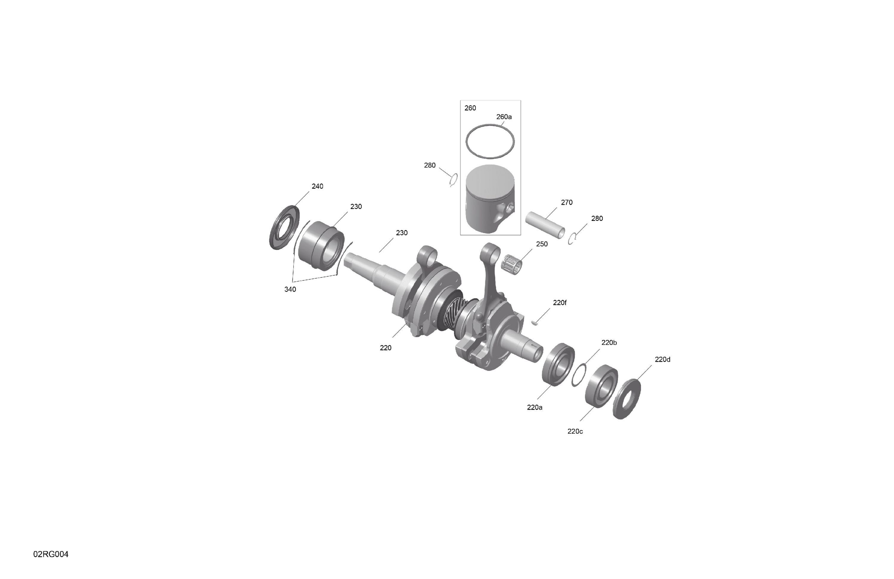 ROTAX - Crankshaft and Pistons