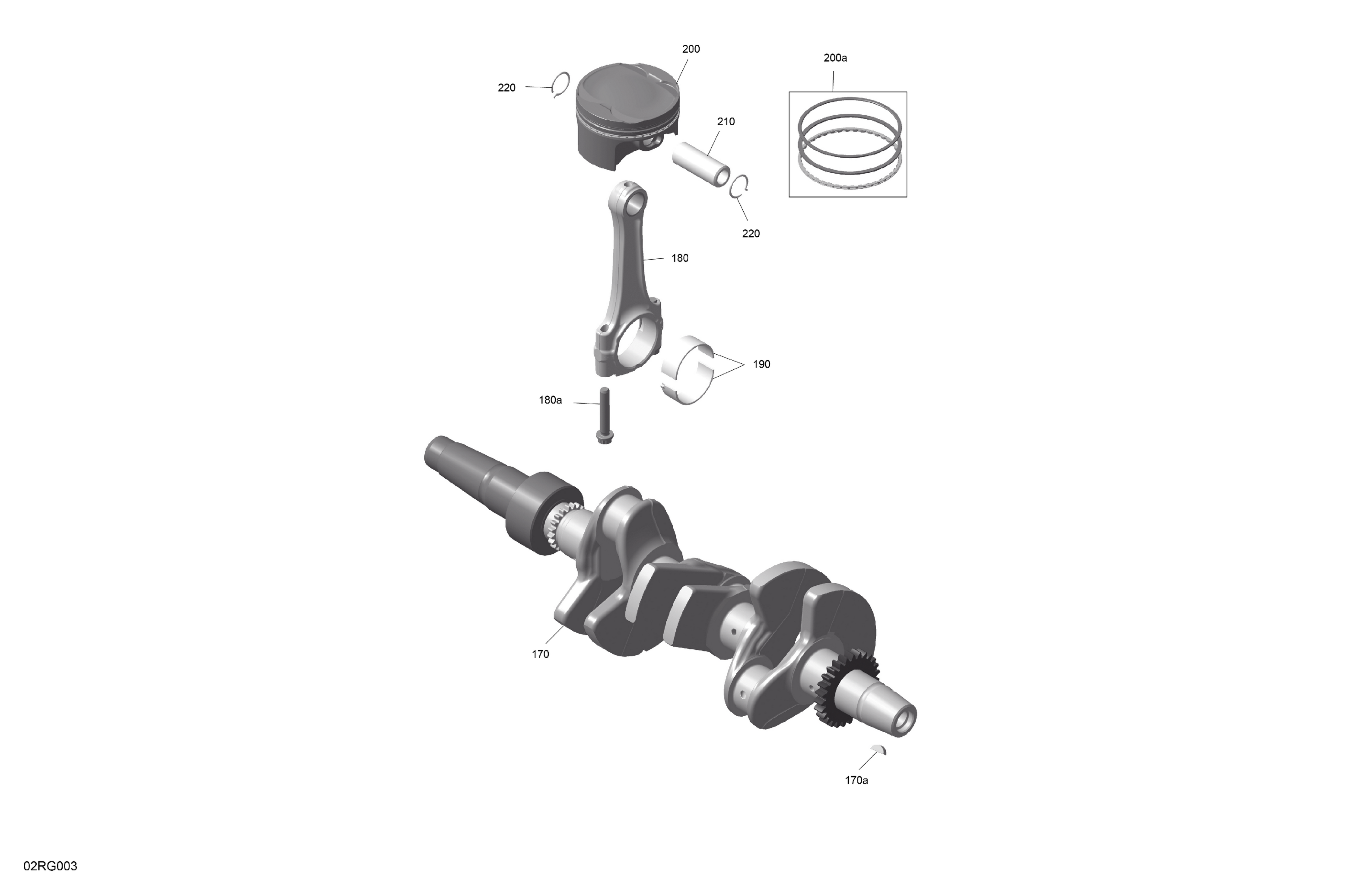 ROTAX - Crankshaft and Pistons