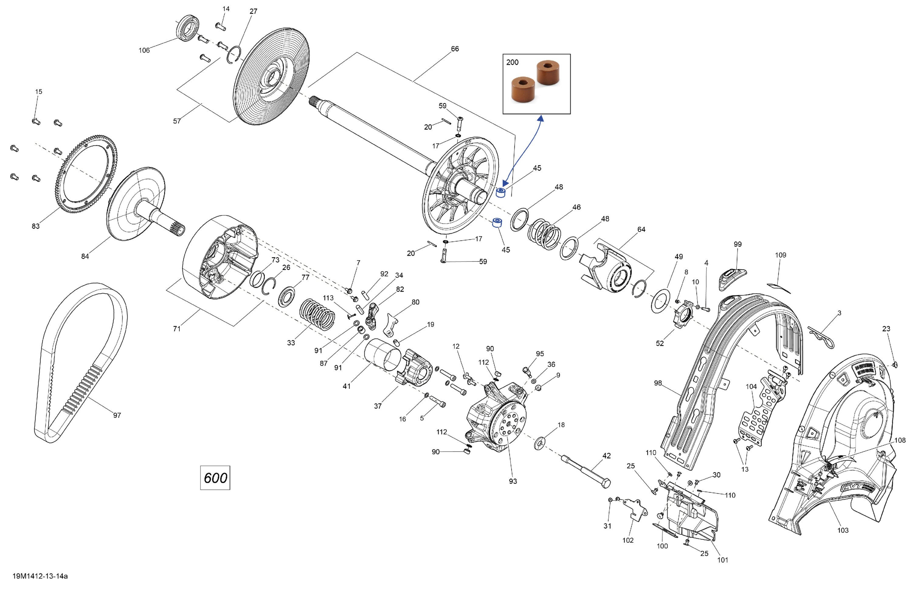 Схема узла: Pulley System 600