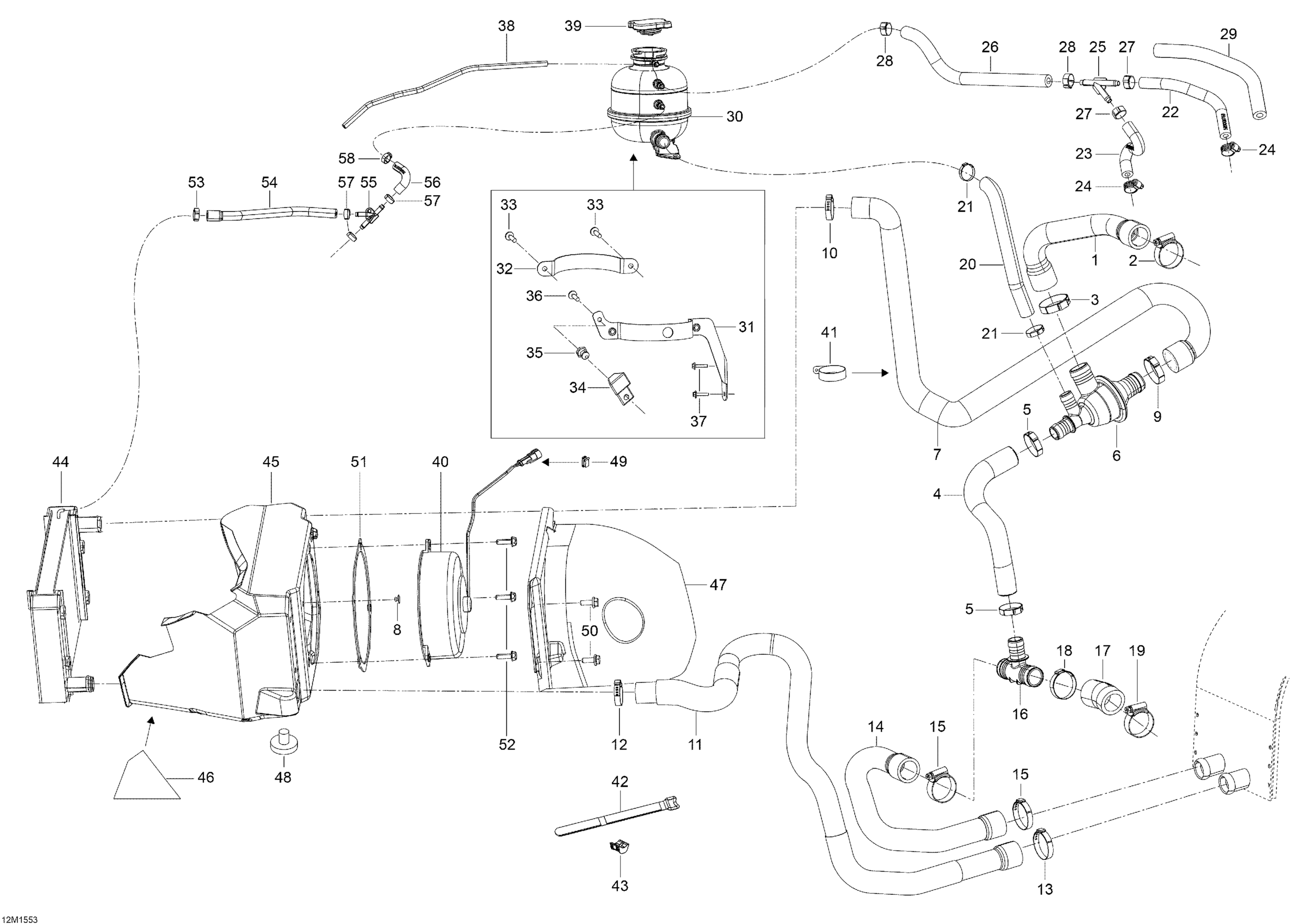Схема узла: Cooling System _12M1548