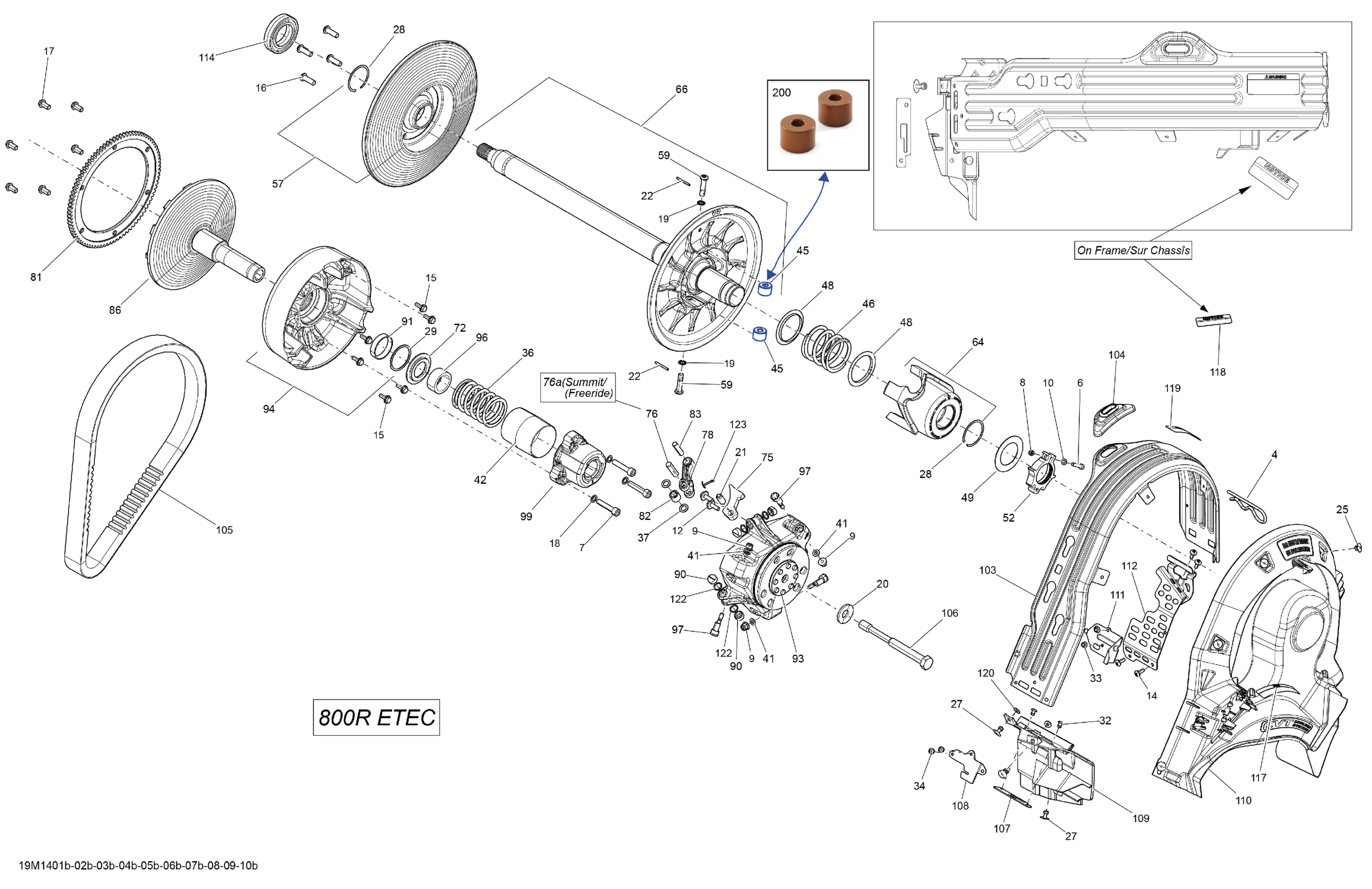 Схема узла: Pulley System 800R ETEC