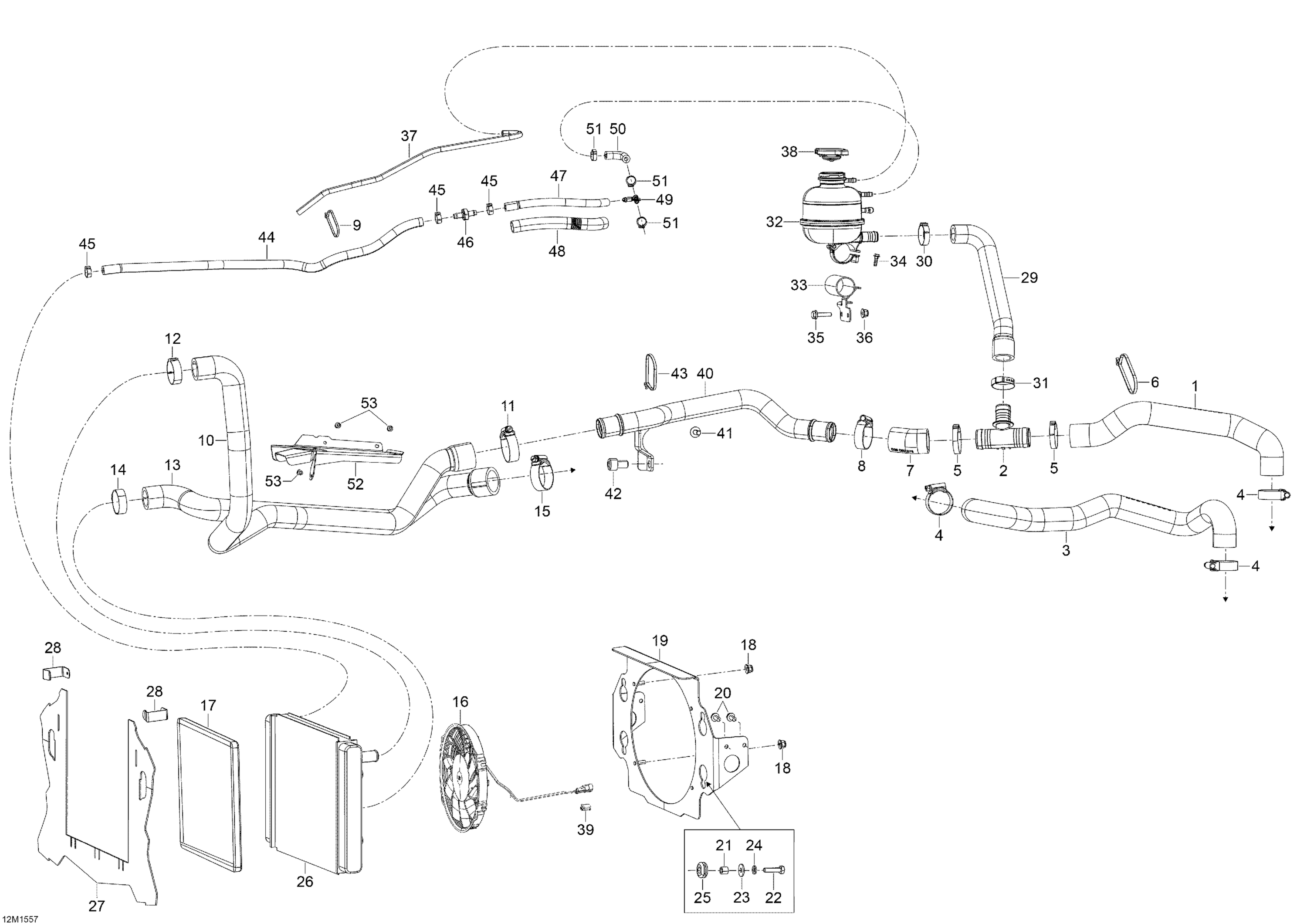 Схема узла: Cooling System _12M1557