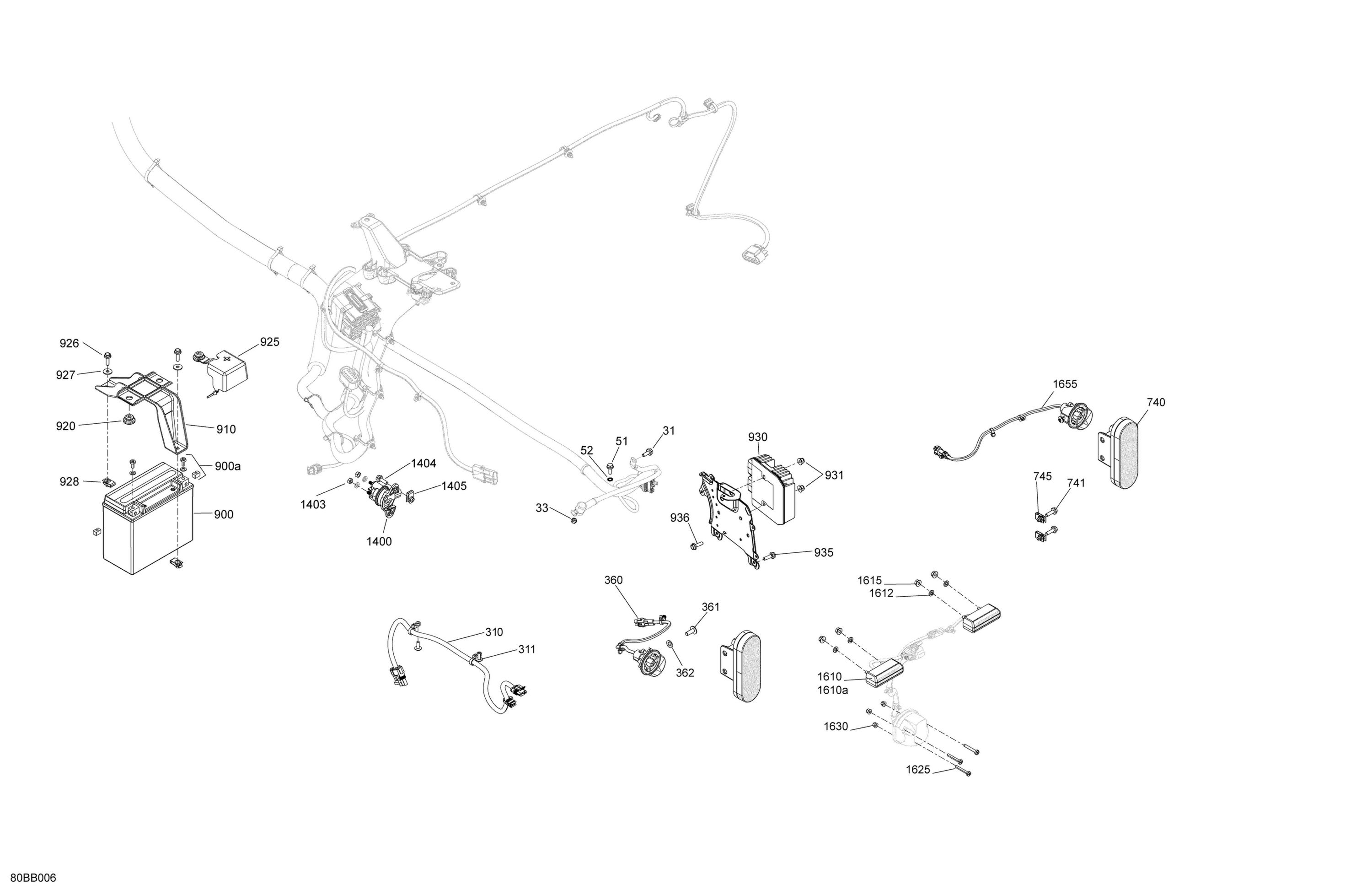 Electric - Rear Section - No ABS