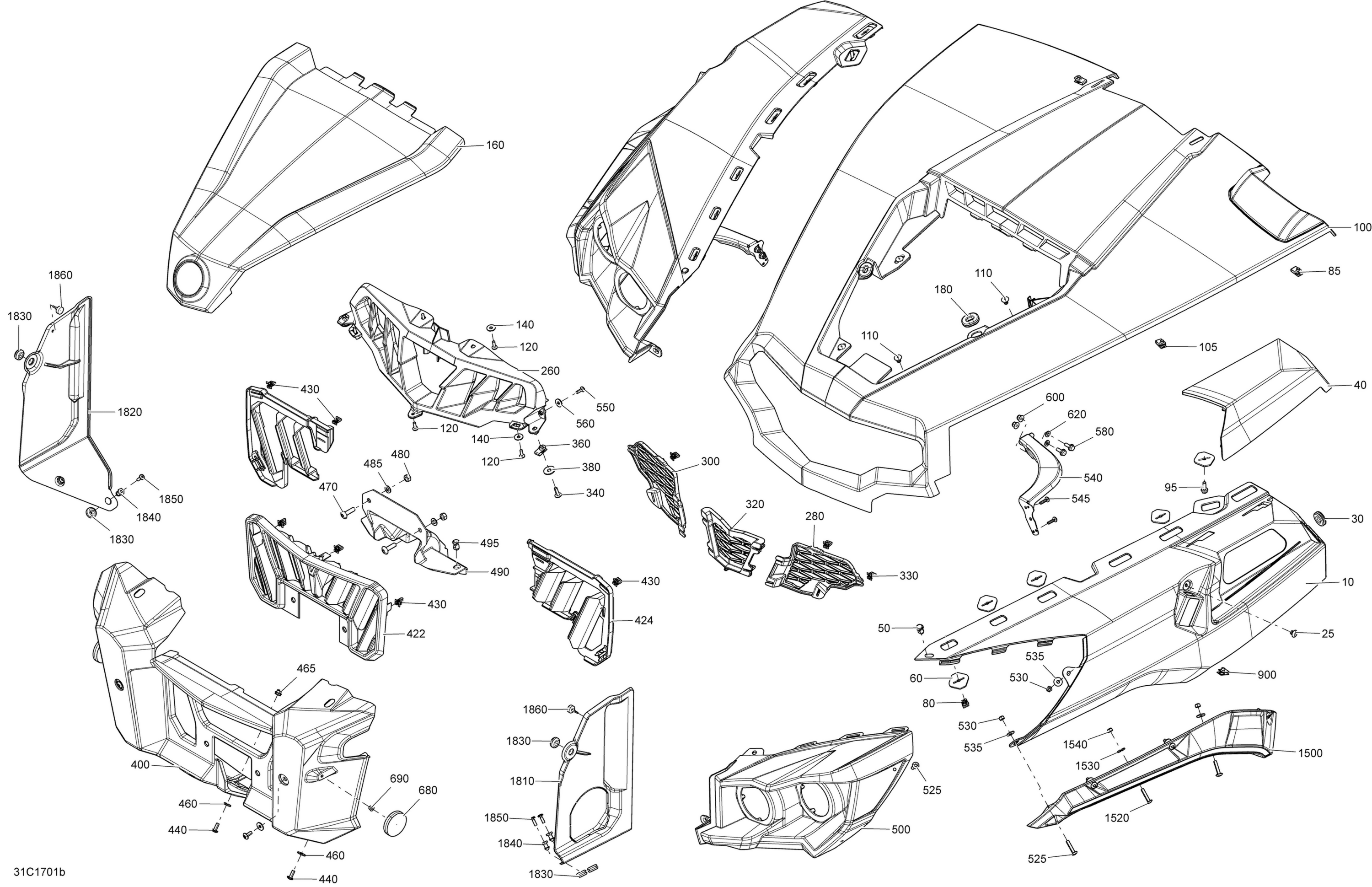 Body And Accessories - Max, Front, All Models