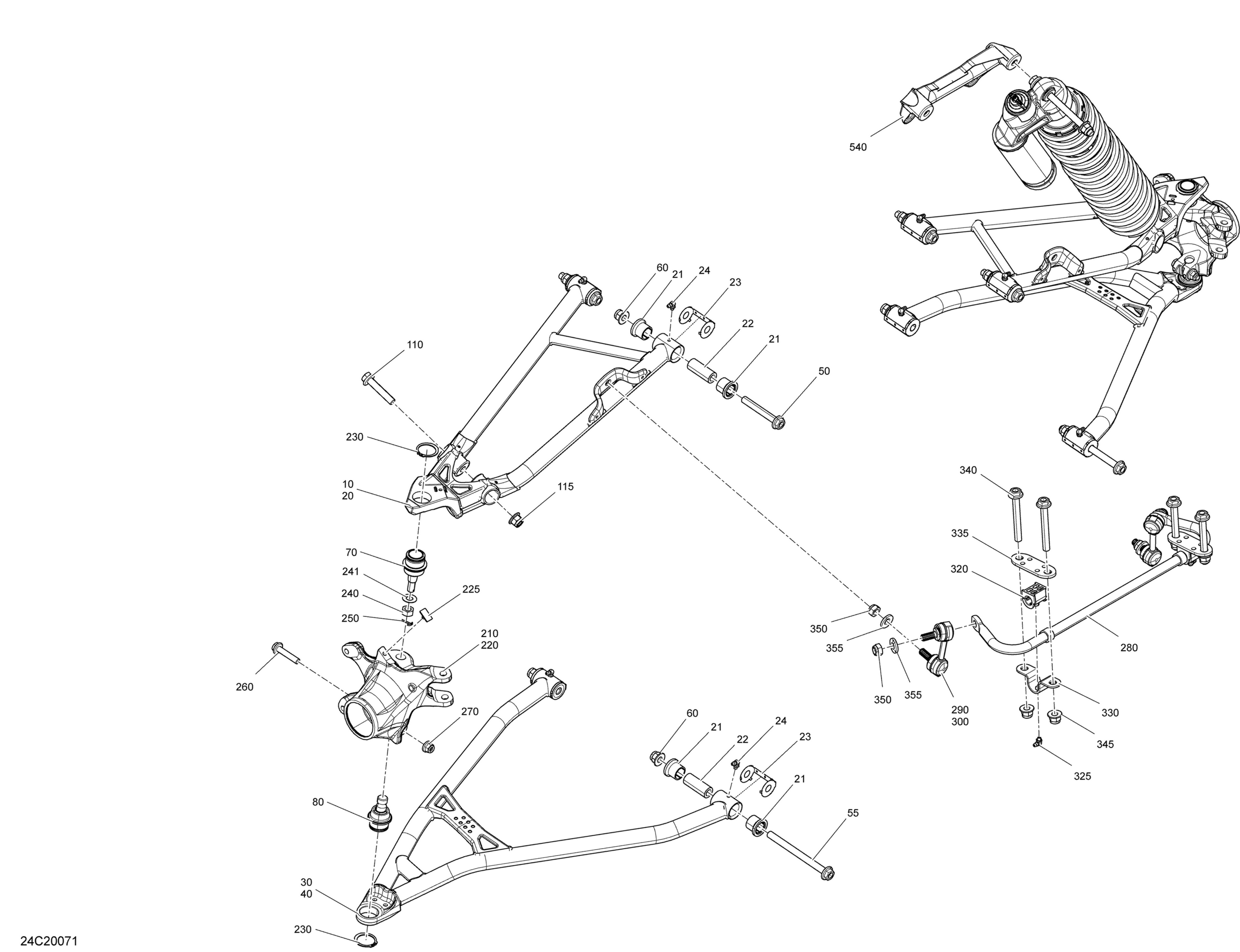 Схема узла: Front Suspension