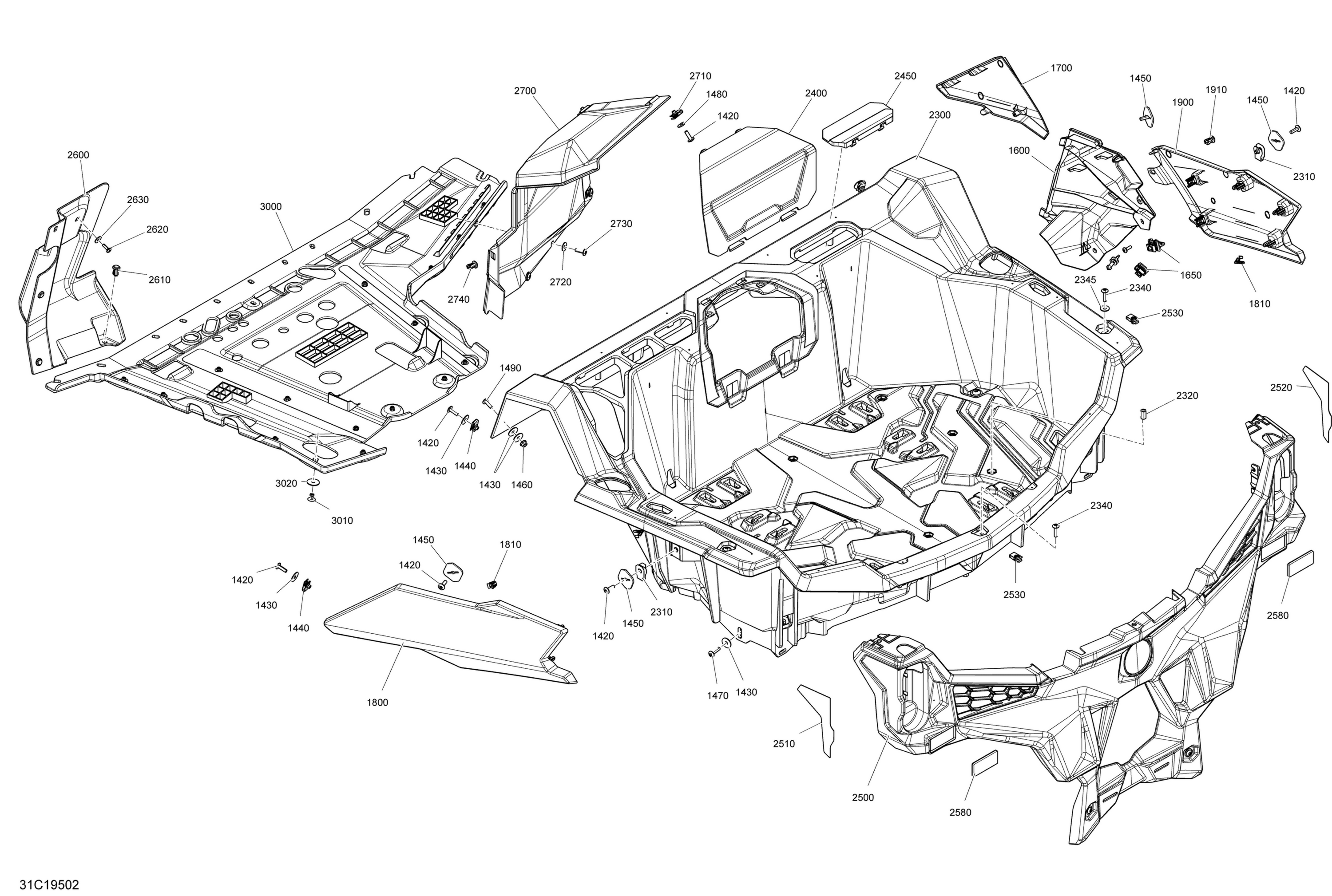Body - Rear Parts - Red