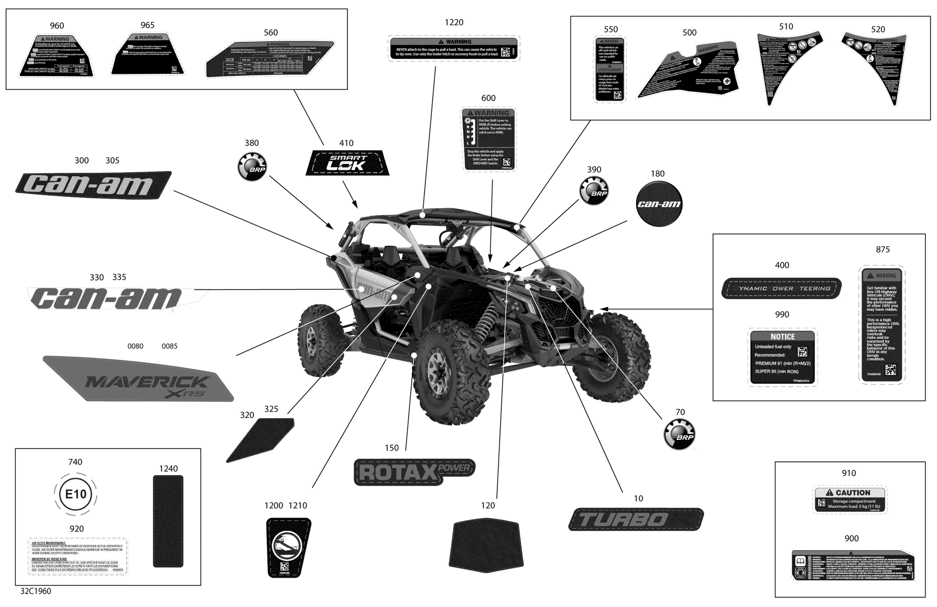 Decals - Turbo R - Package XRS