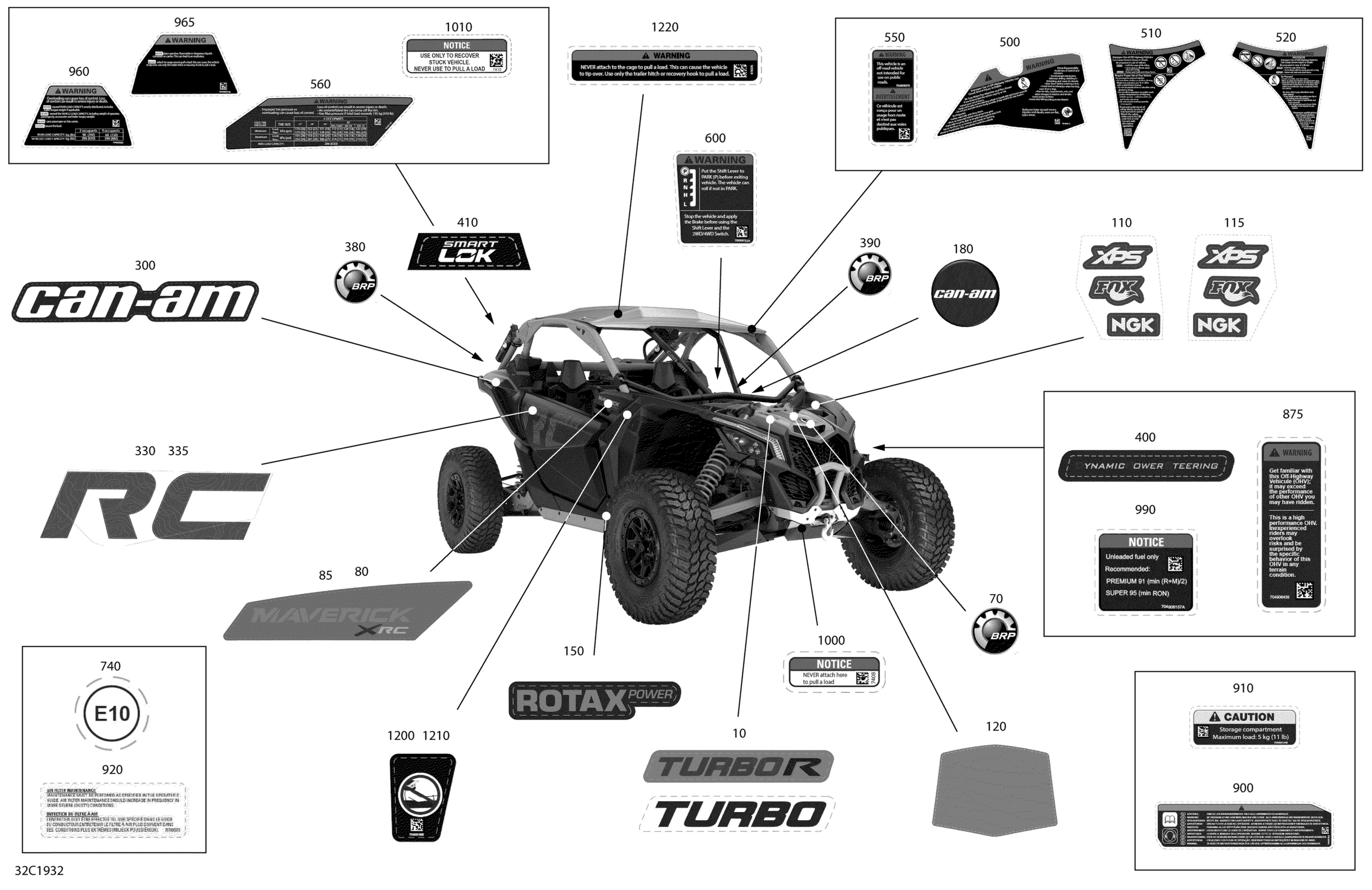 Decals - Turbo - Package XRC