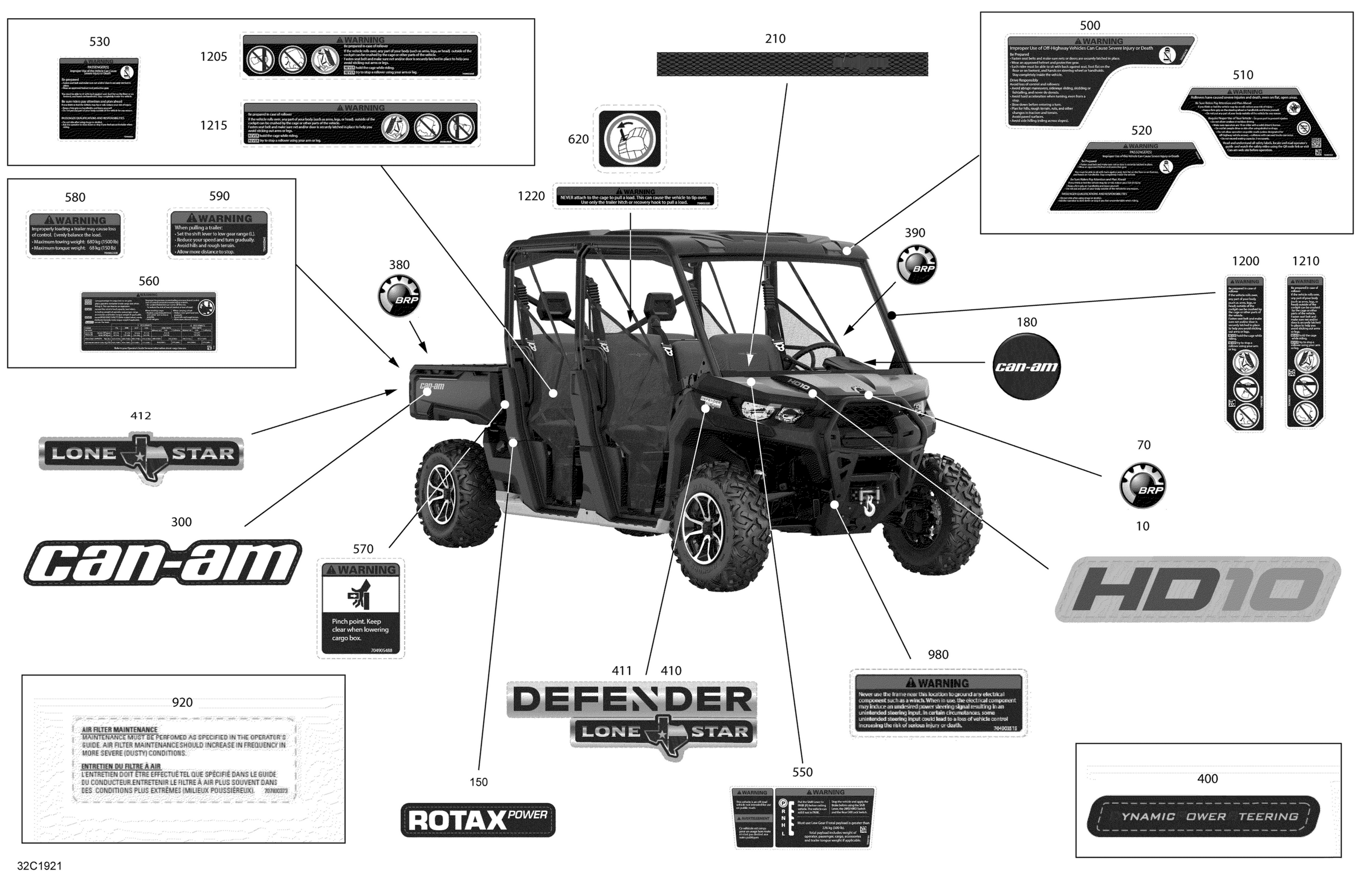Decals - HD10 - Lone Star Edition