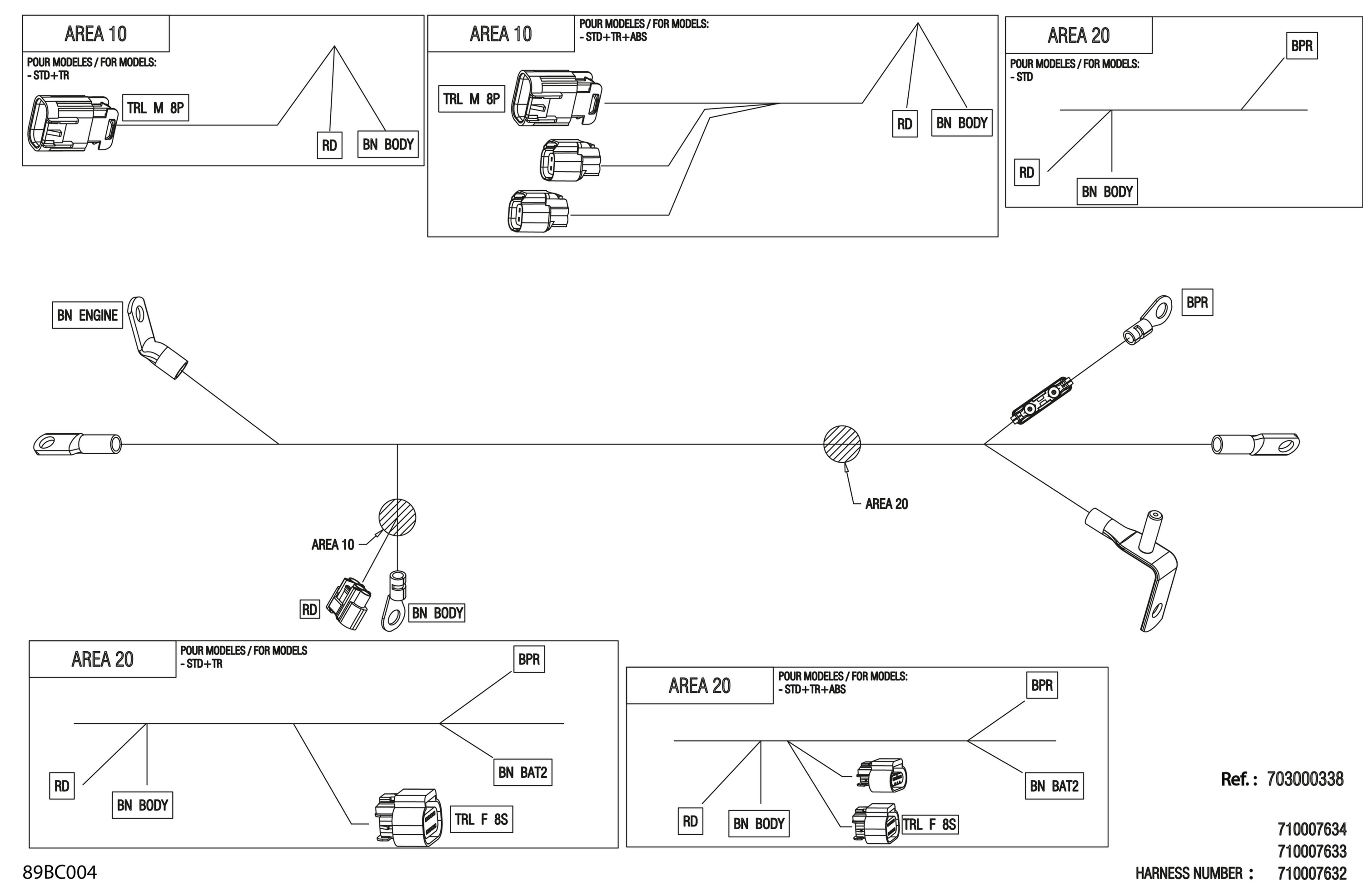 Electric - Voltage Regulator Wiring Harness