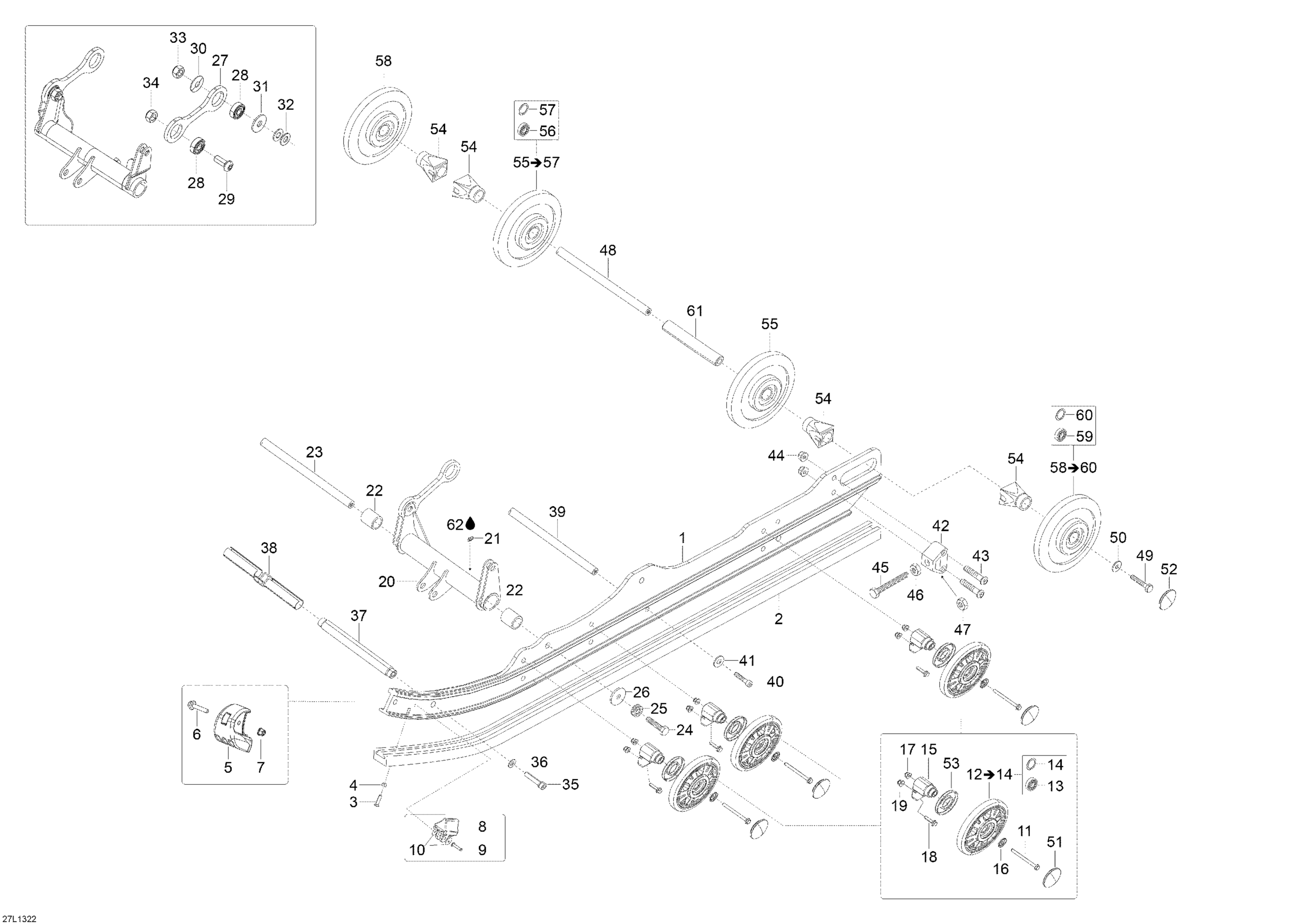 Схема узла: Rear Suspension