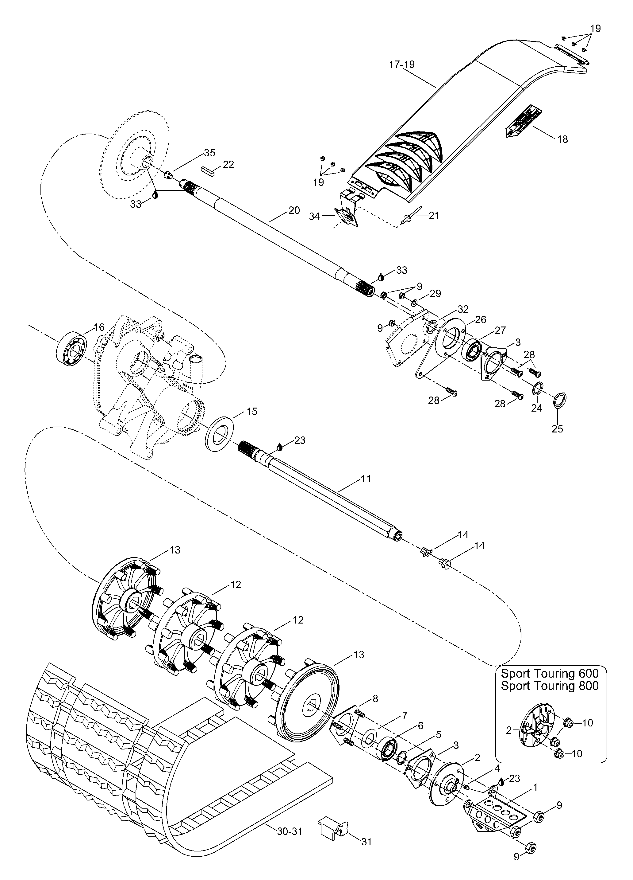 Схема узла: Drive Axle