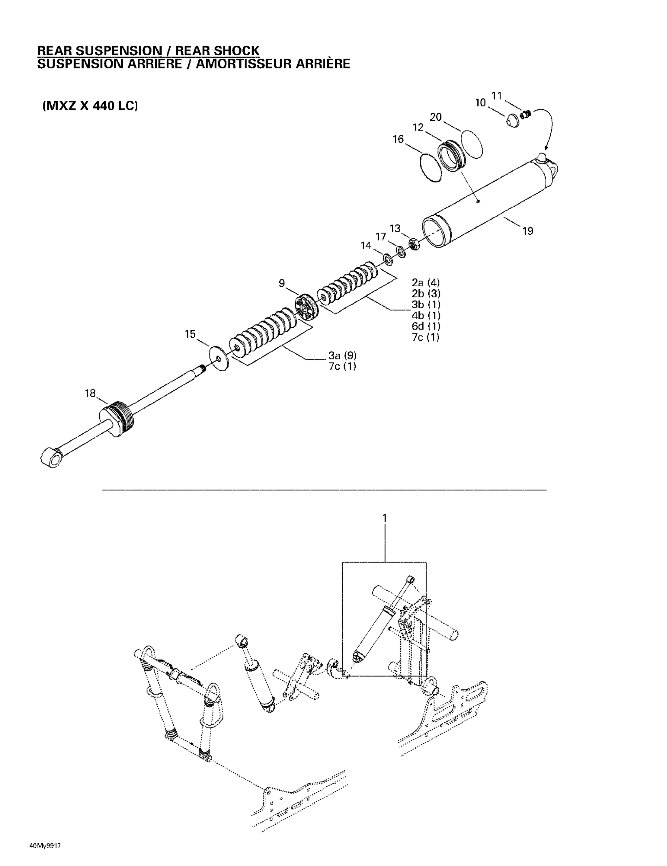 Схема узла: Rear Take Apart Shocks 2 (MX Z X 440 LC)