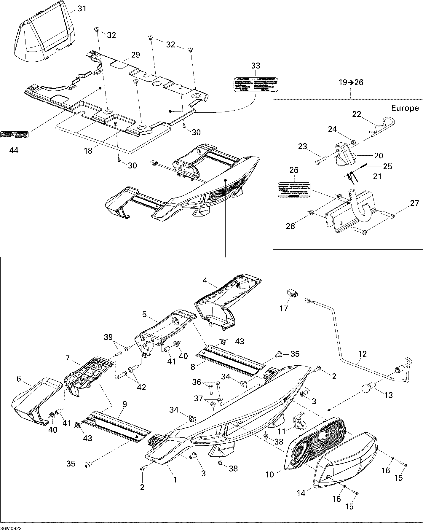 Схема узла: Luggage Rack