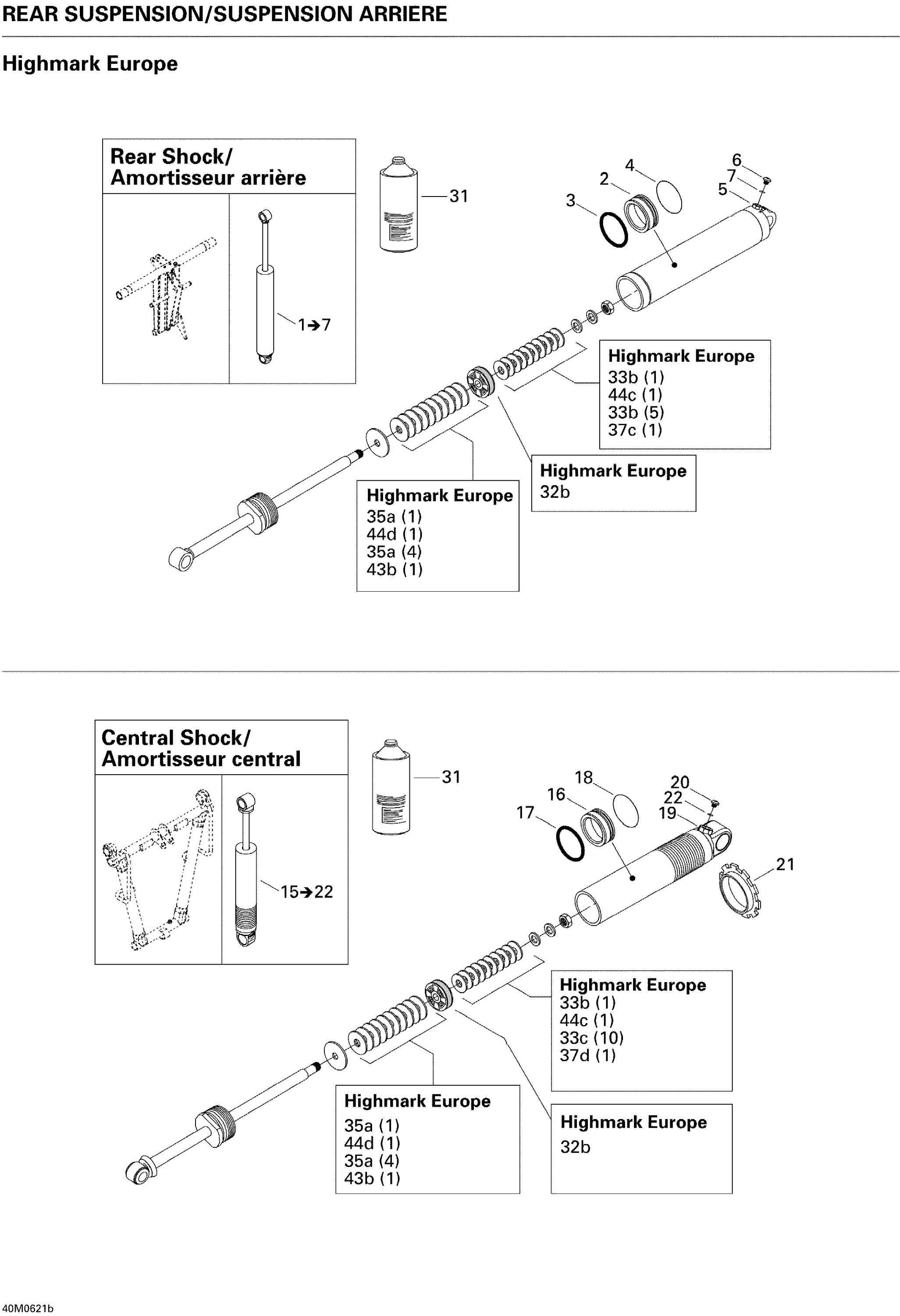 Take Apart Shock, Rear HM