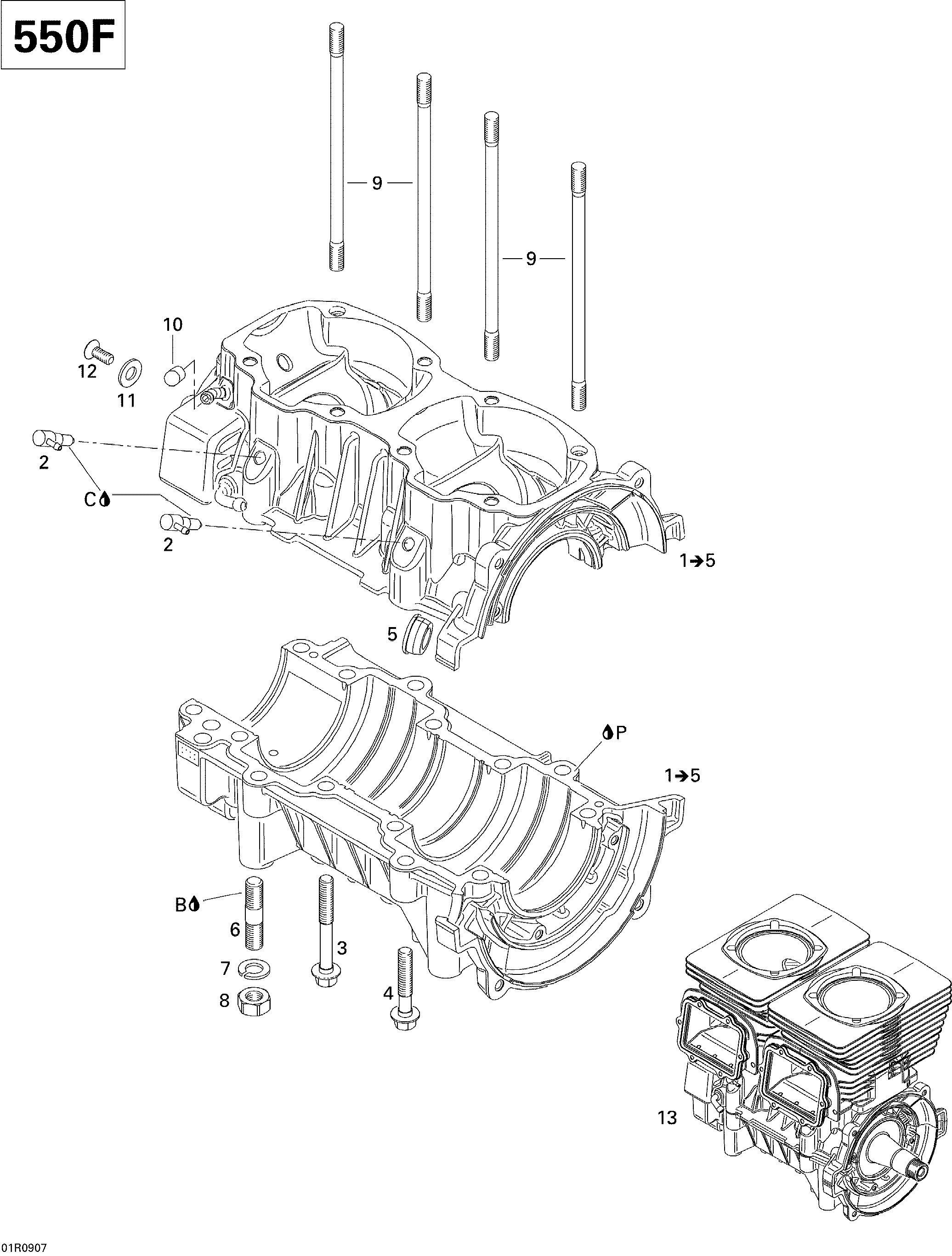 Схема узла: Crankcase V1