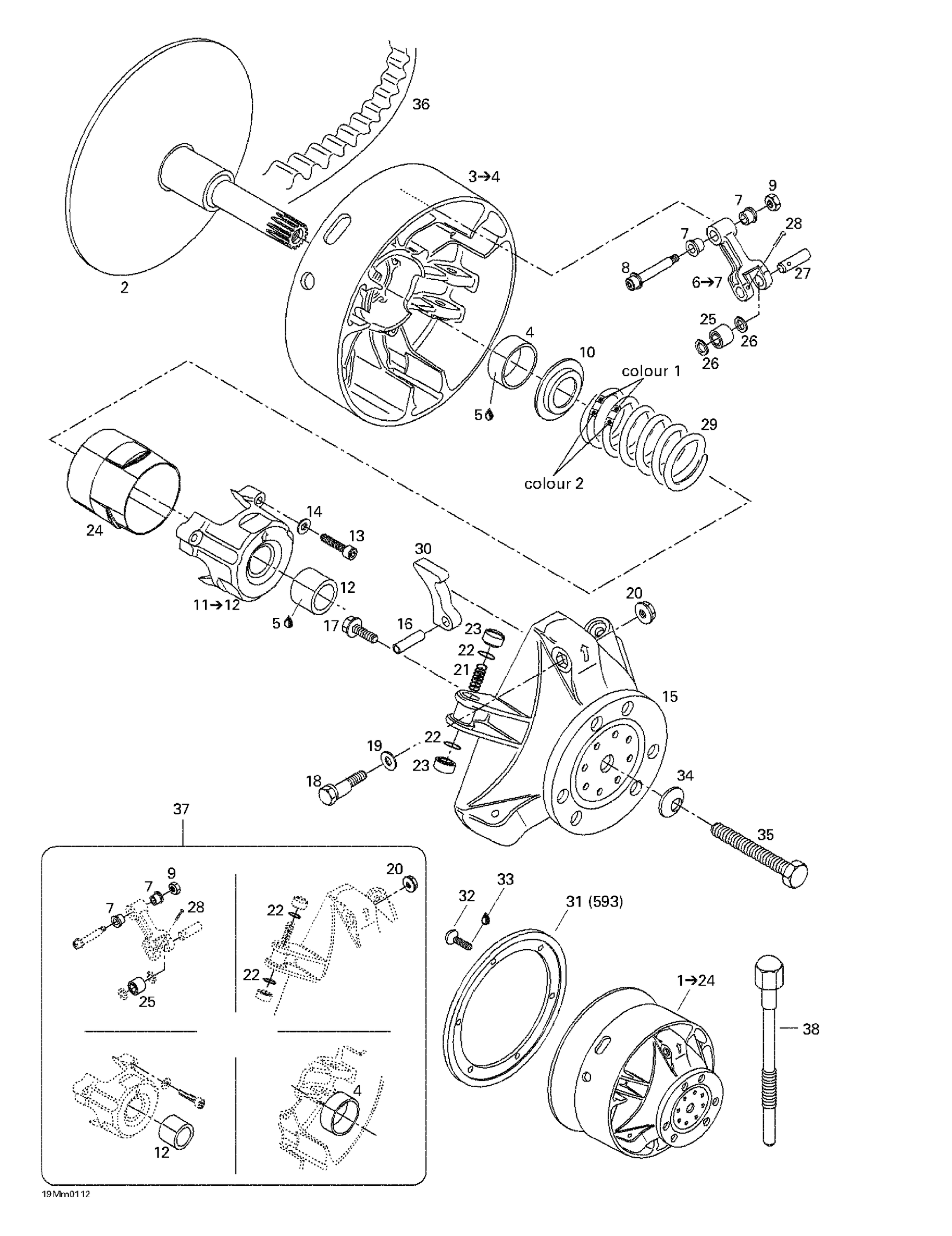 Схема узла: Drive Pulley