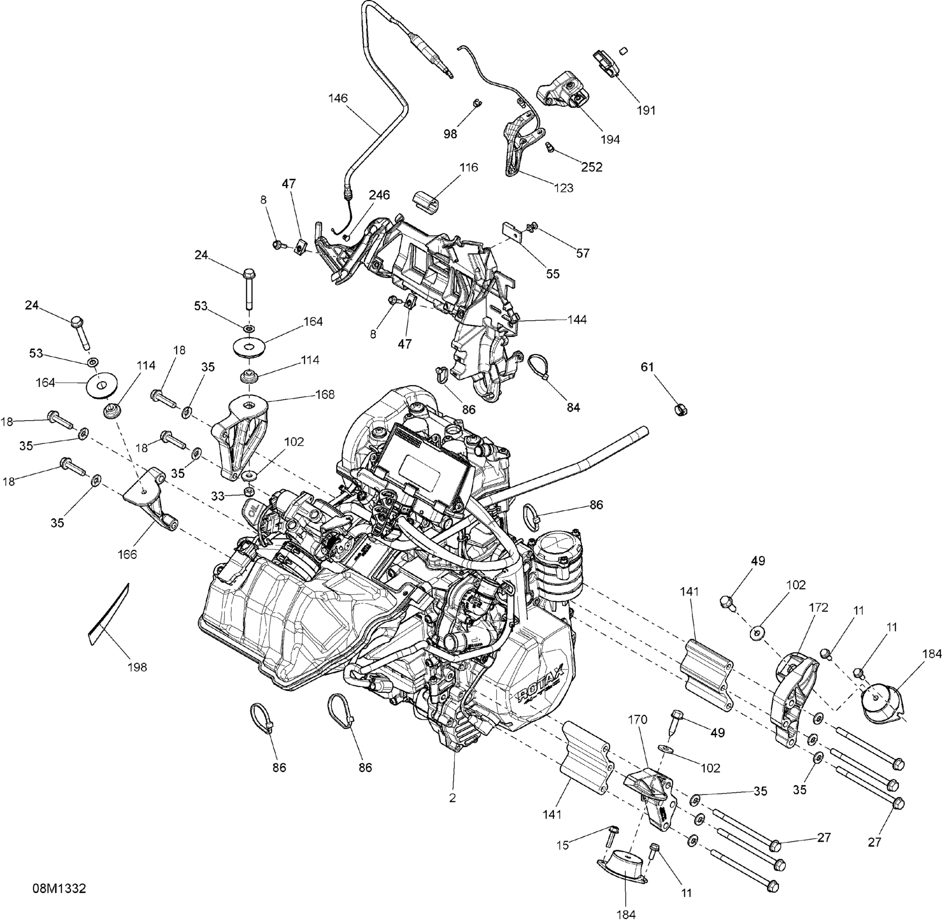 Схема узла: Engine And Engine Support