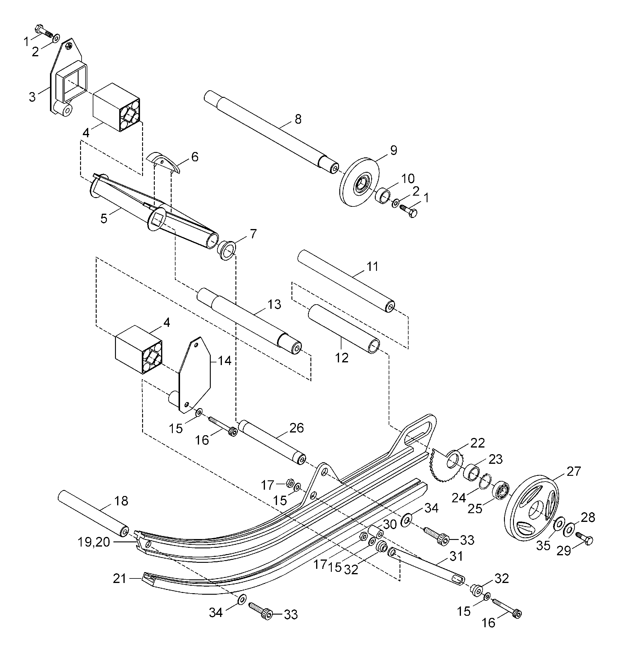 Схема узла: Rear Suspension