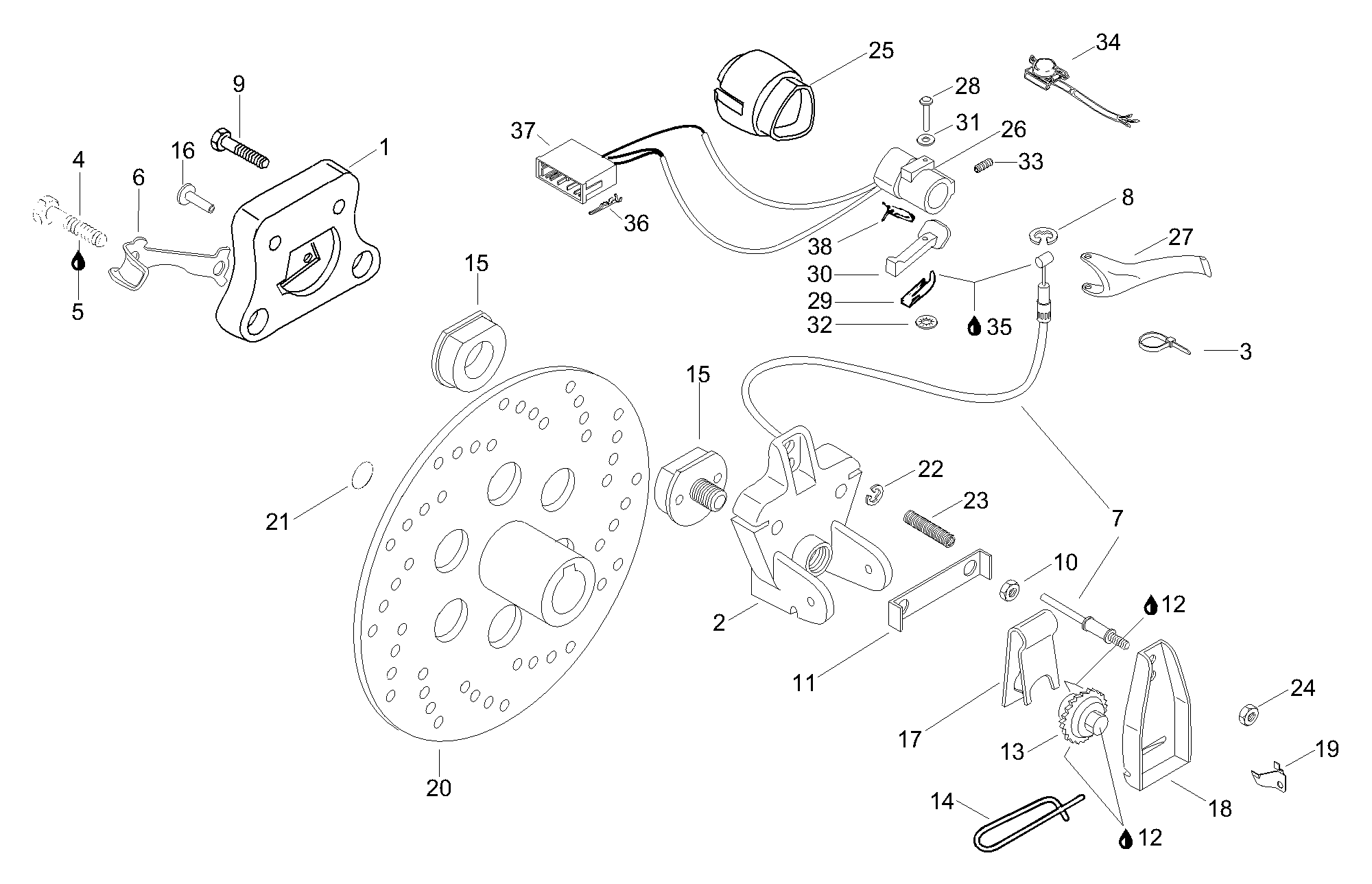 Схема узла: Brake Assy