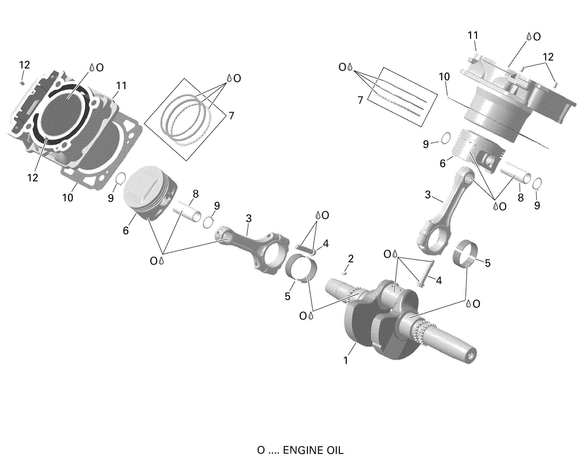 Rotax - Crankshaft, Piston And Cylinder