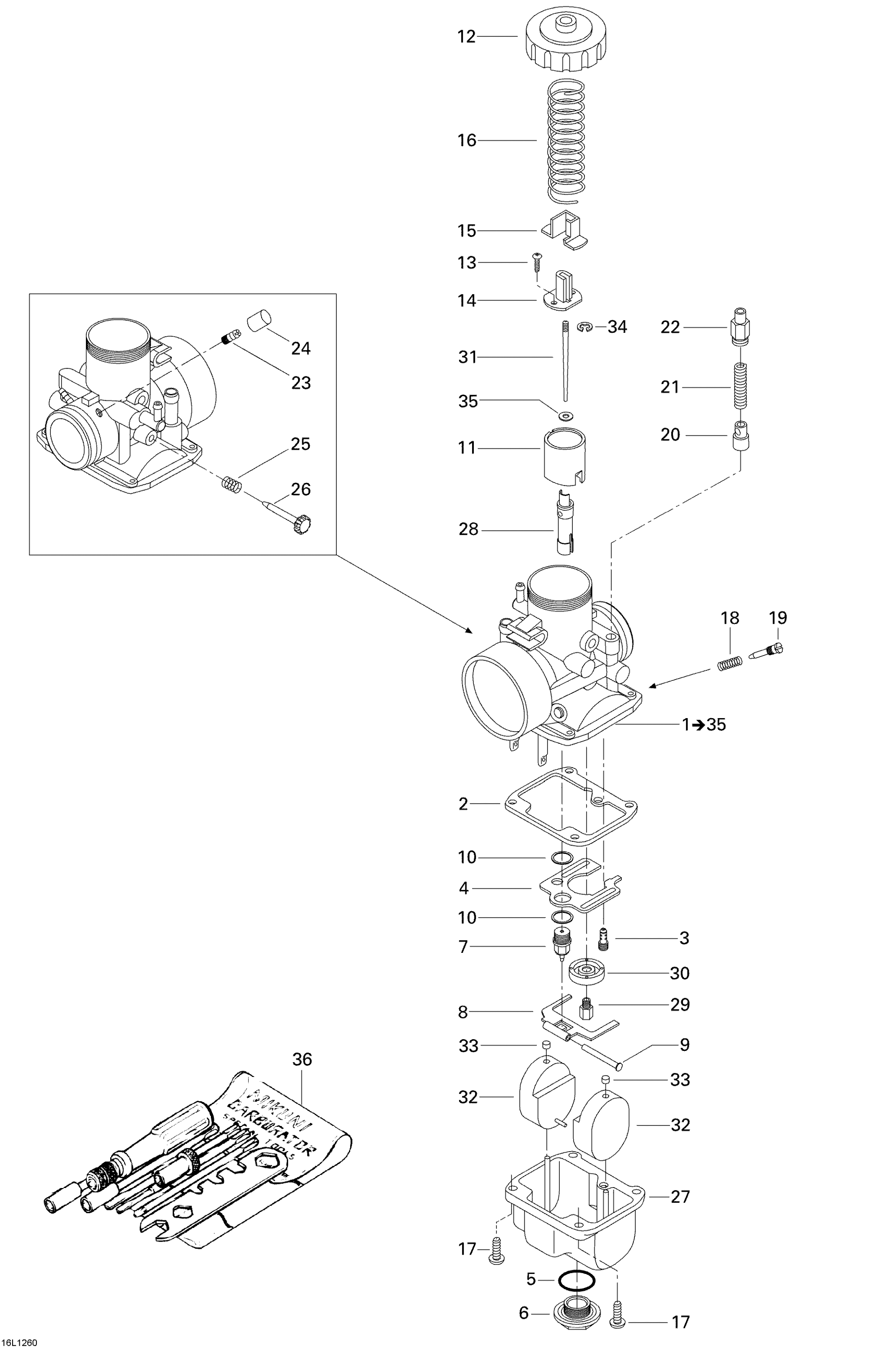Схема узла: Carburetor