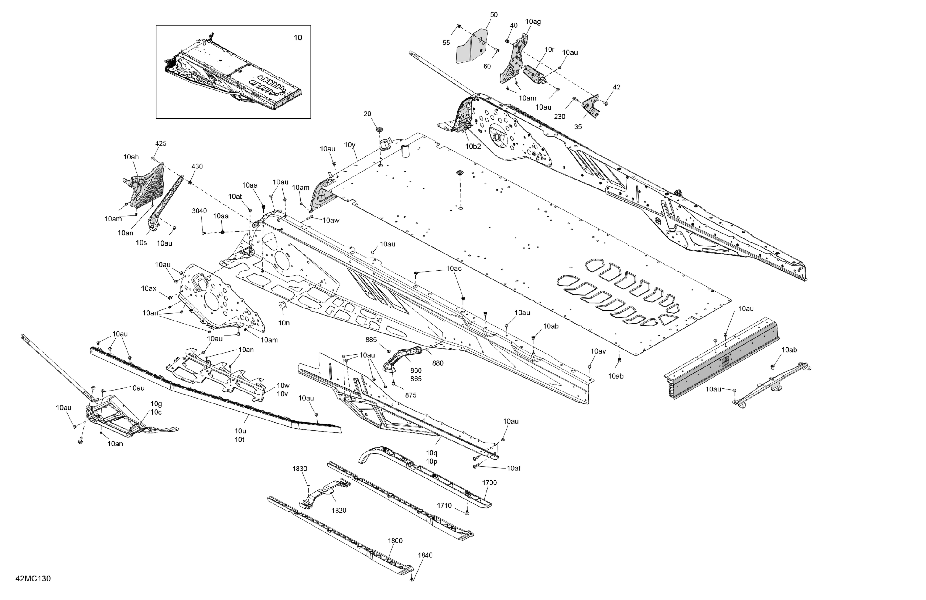 Схема узла: Frame - System - Rear Section