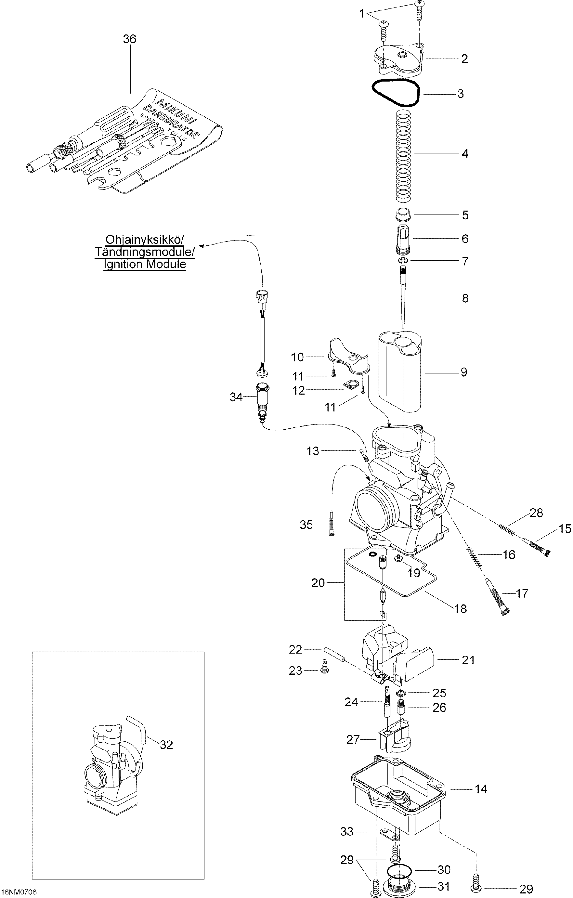Схема узла: Carburetor