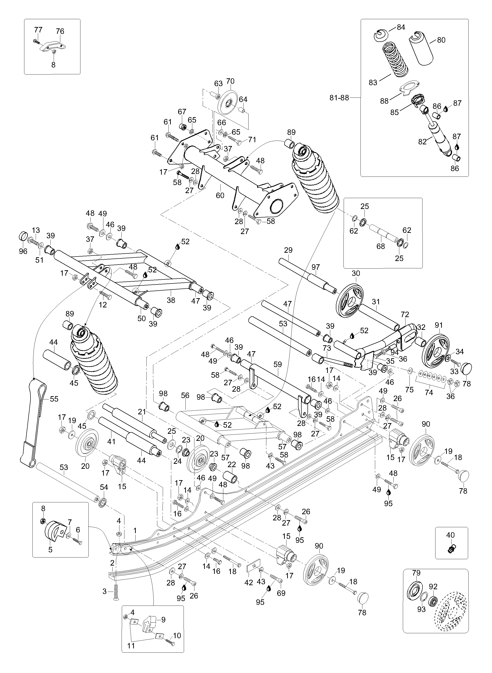 Схема узла: Rear Suspension