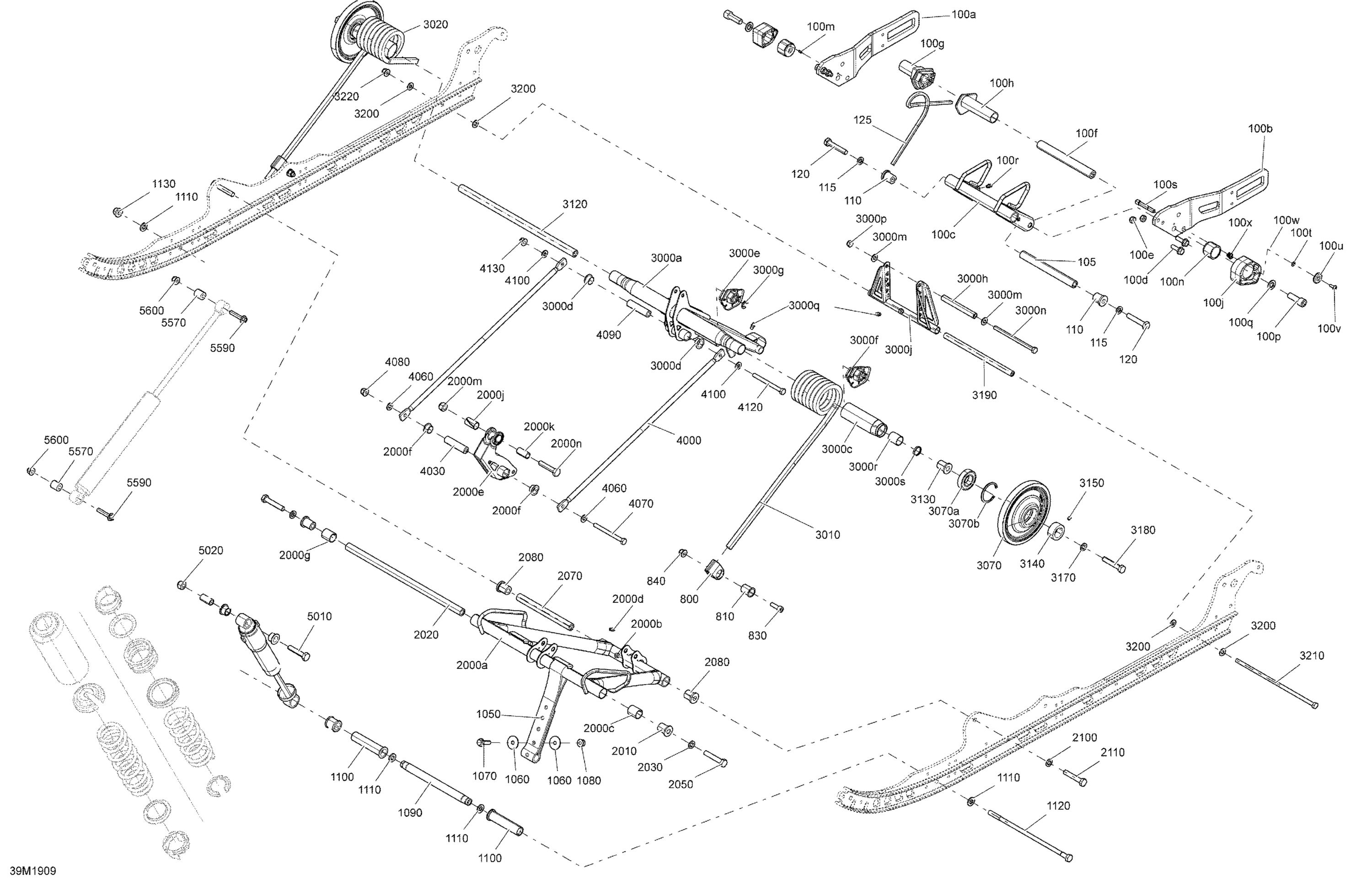 Rear Suspension - Sport - Upper Section