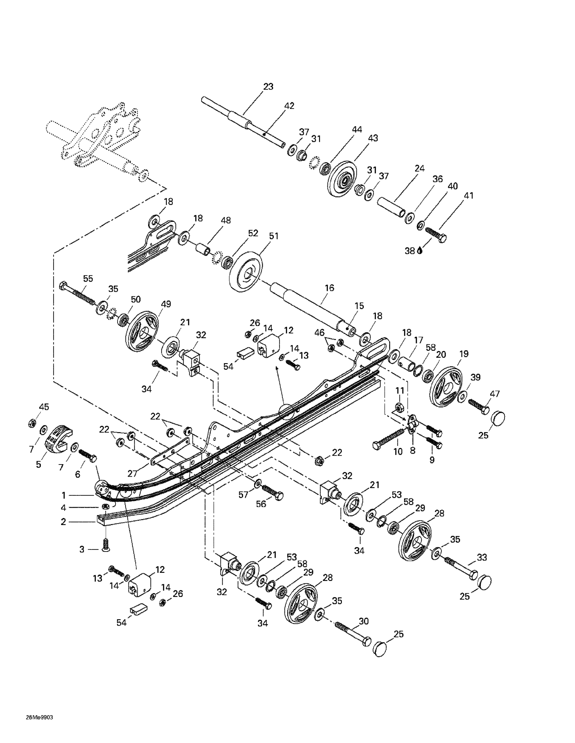 Схема узла: Rear Suspension