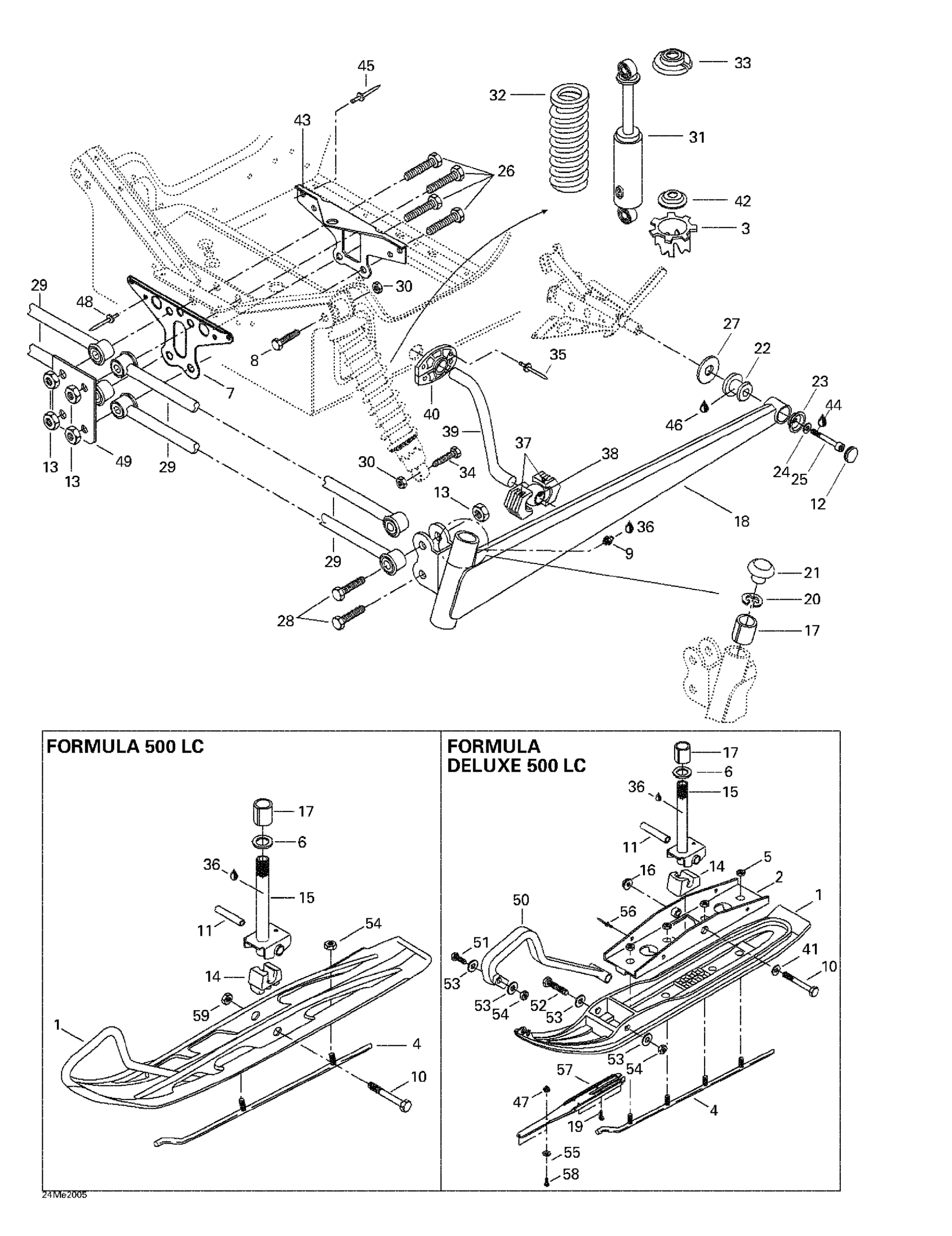 Front Suspension And Ski