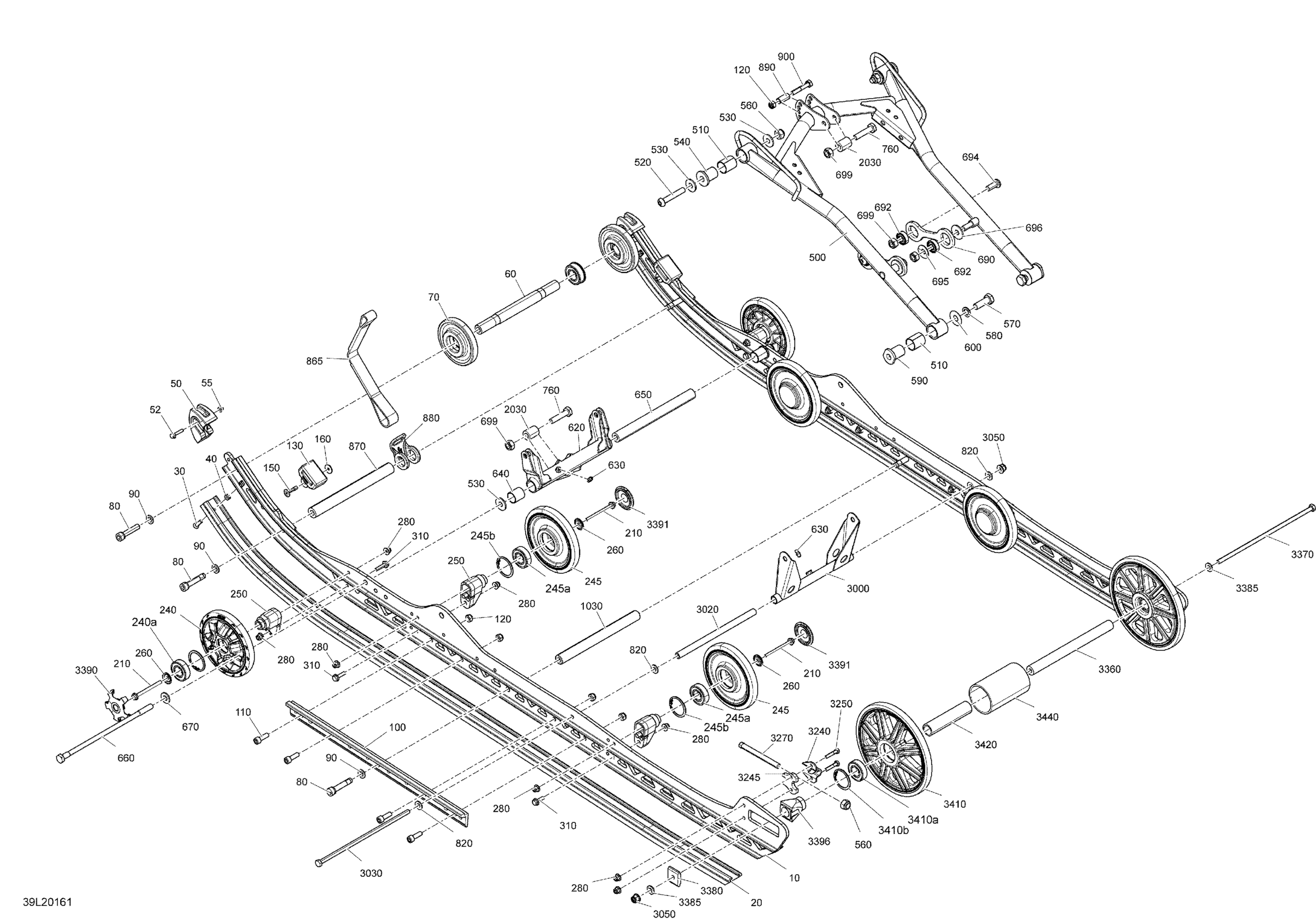 Схема узла: Suspension, Rear - Lower Section - RE 3700