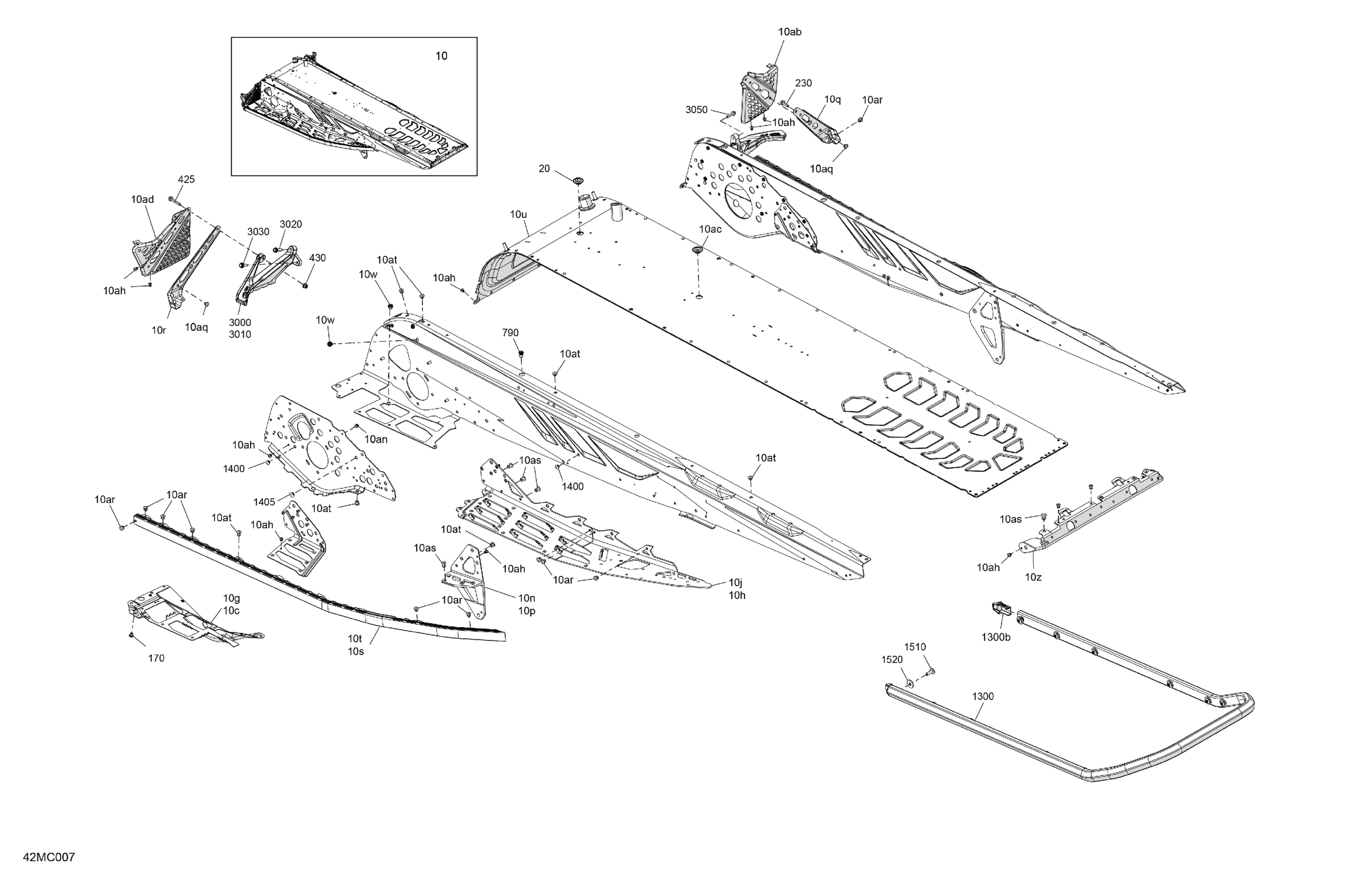 Схема узла: Frame - System - Rear Section