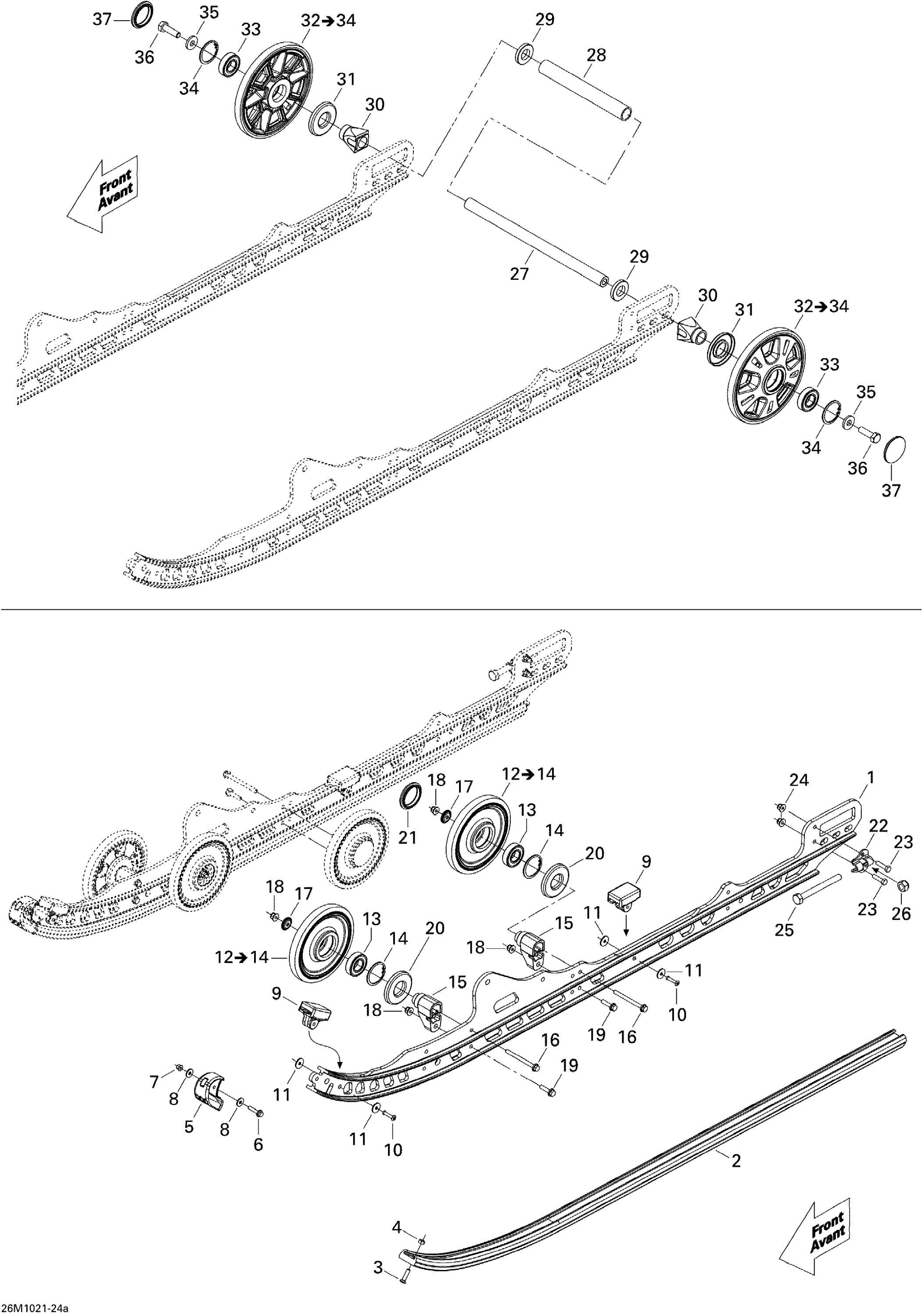 Схема узла: Rear Suspension STD & SPORT