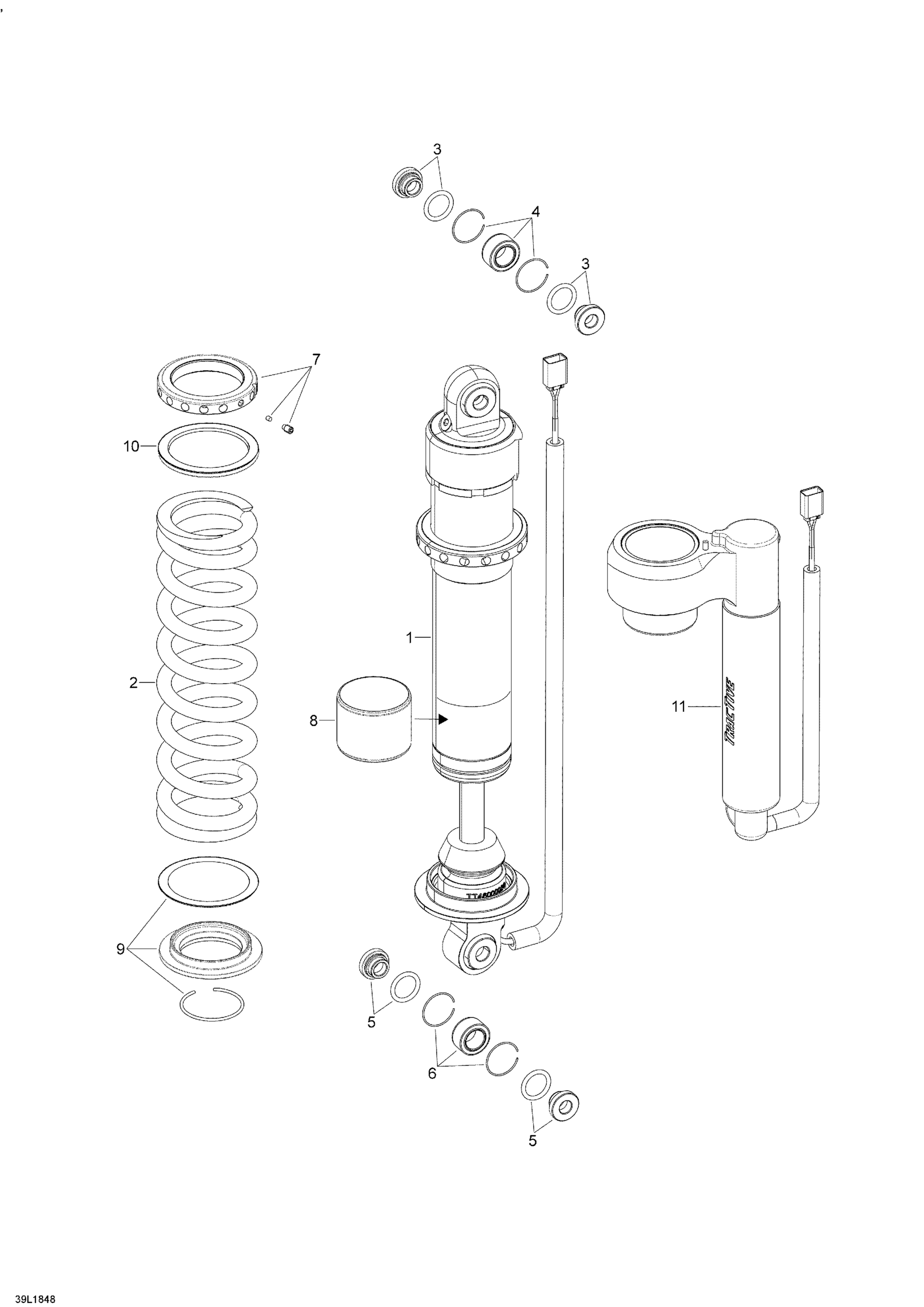 Rear Suspension Shocks TRACTIVE