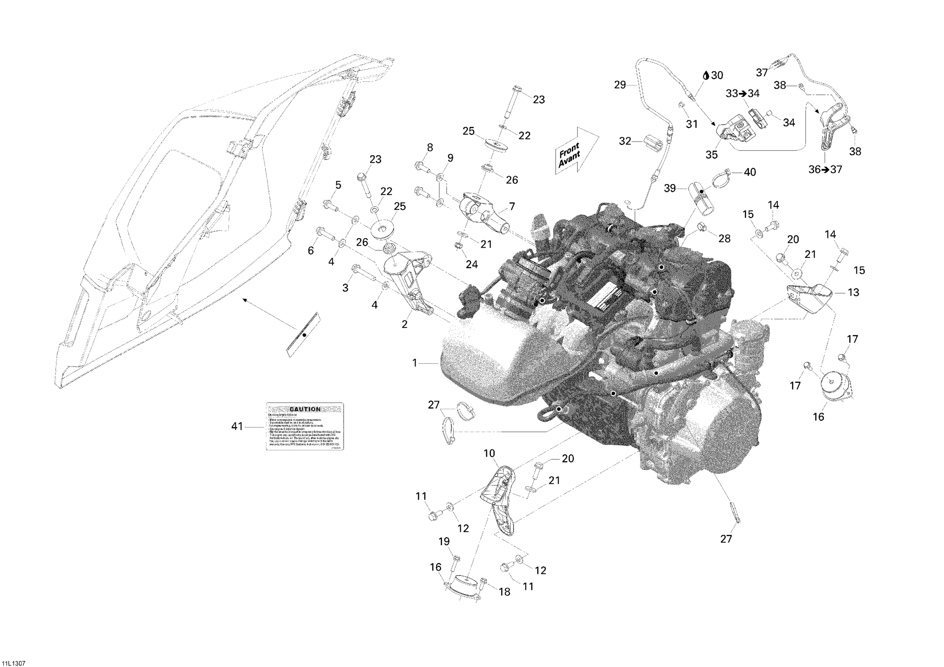 Engine And Engine Support