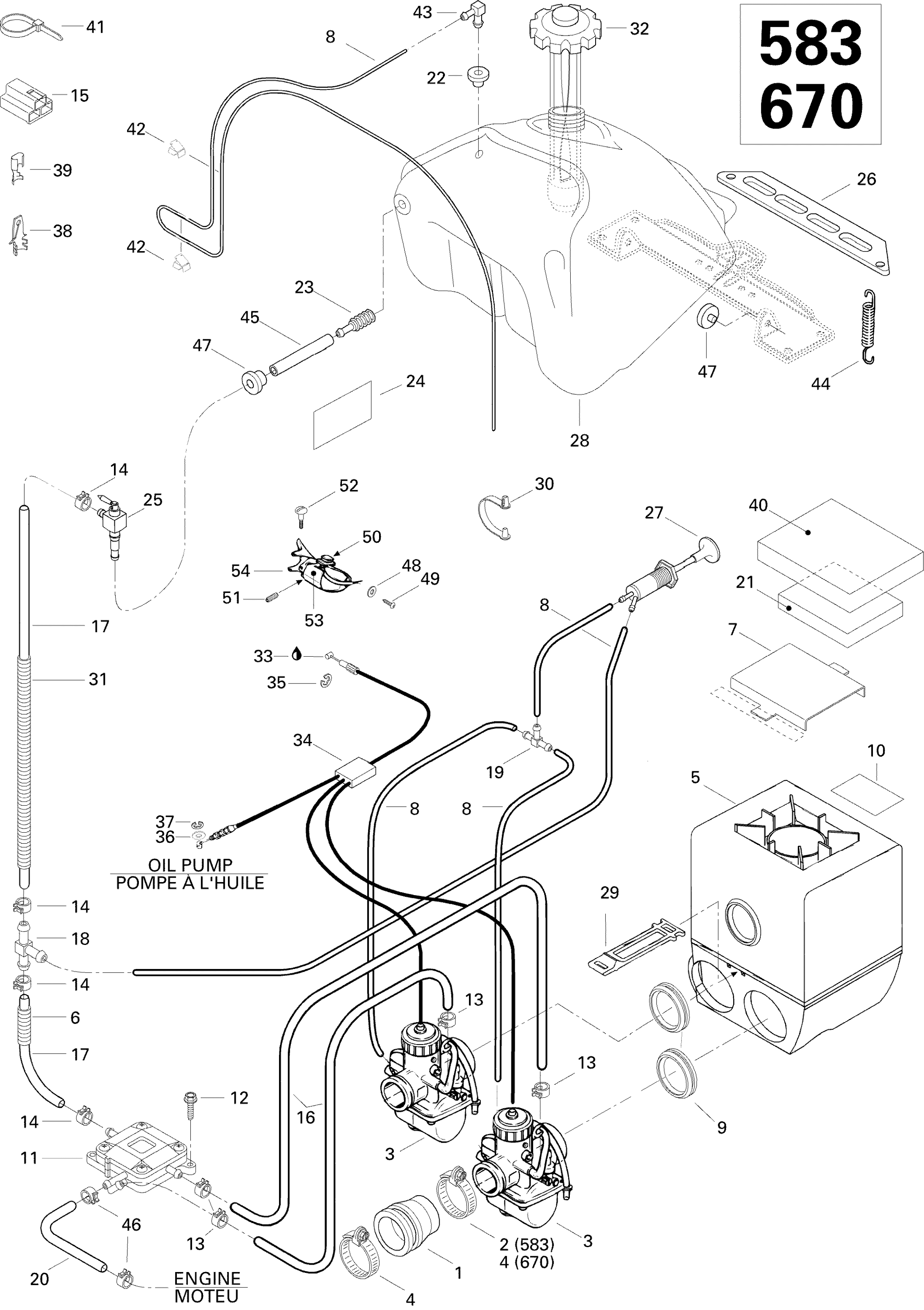 Схема узла: Fuel System 670