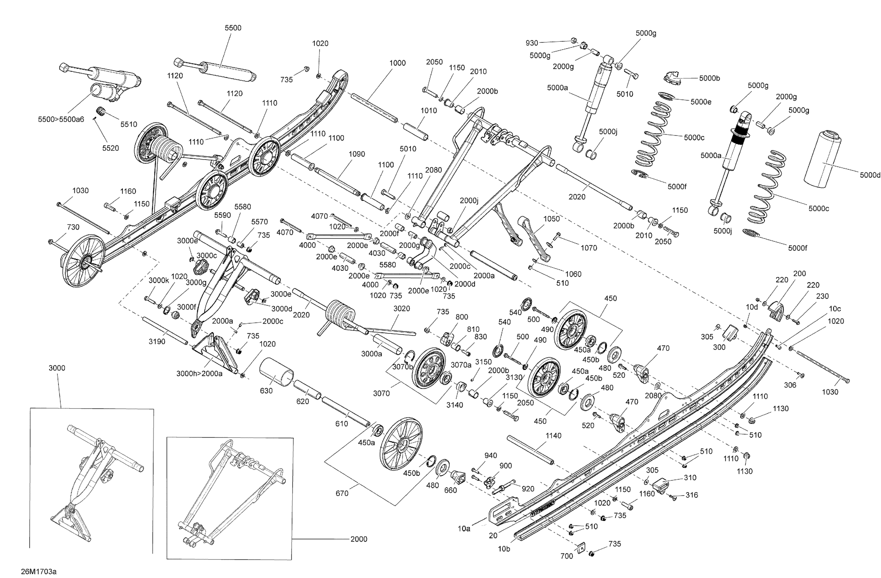 Схема узла: Rear Suspension - Package Backcountry_Backcountry X