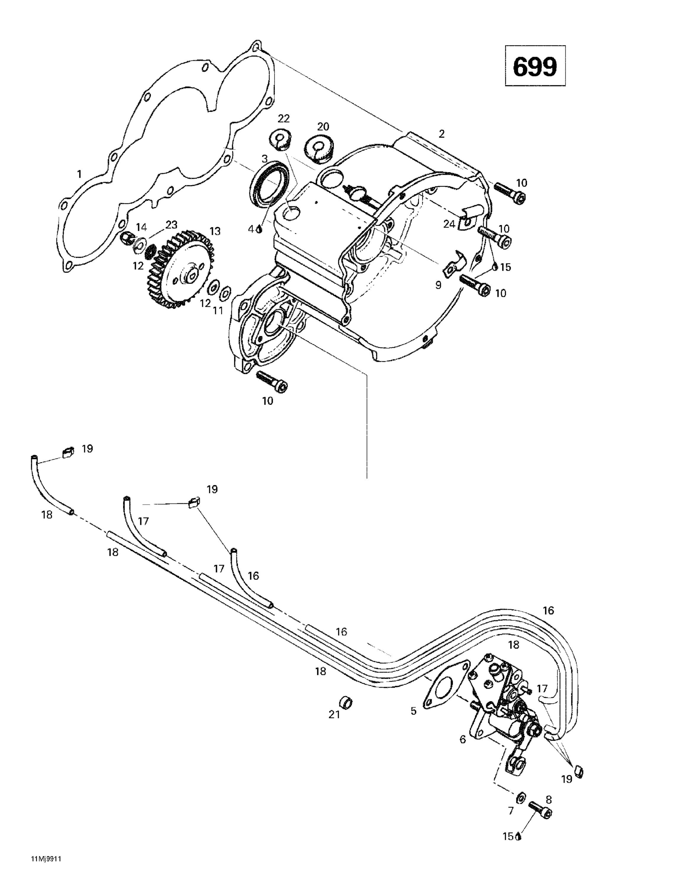 Ignition Housing Oil Pump (699)