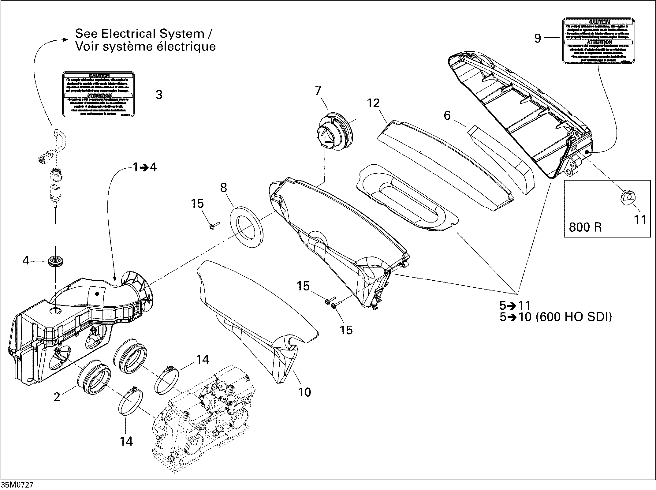 Air Intake System 800 HO PTEK
