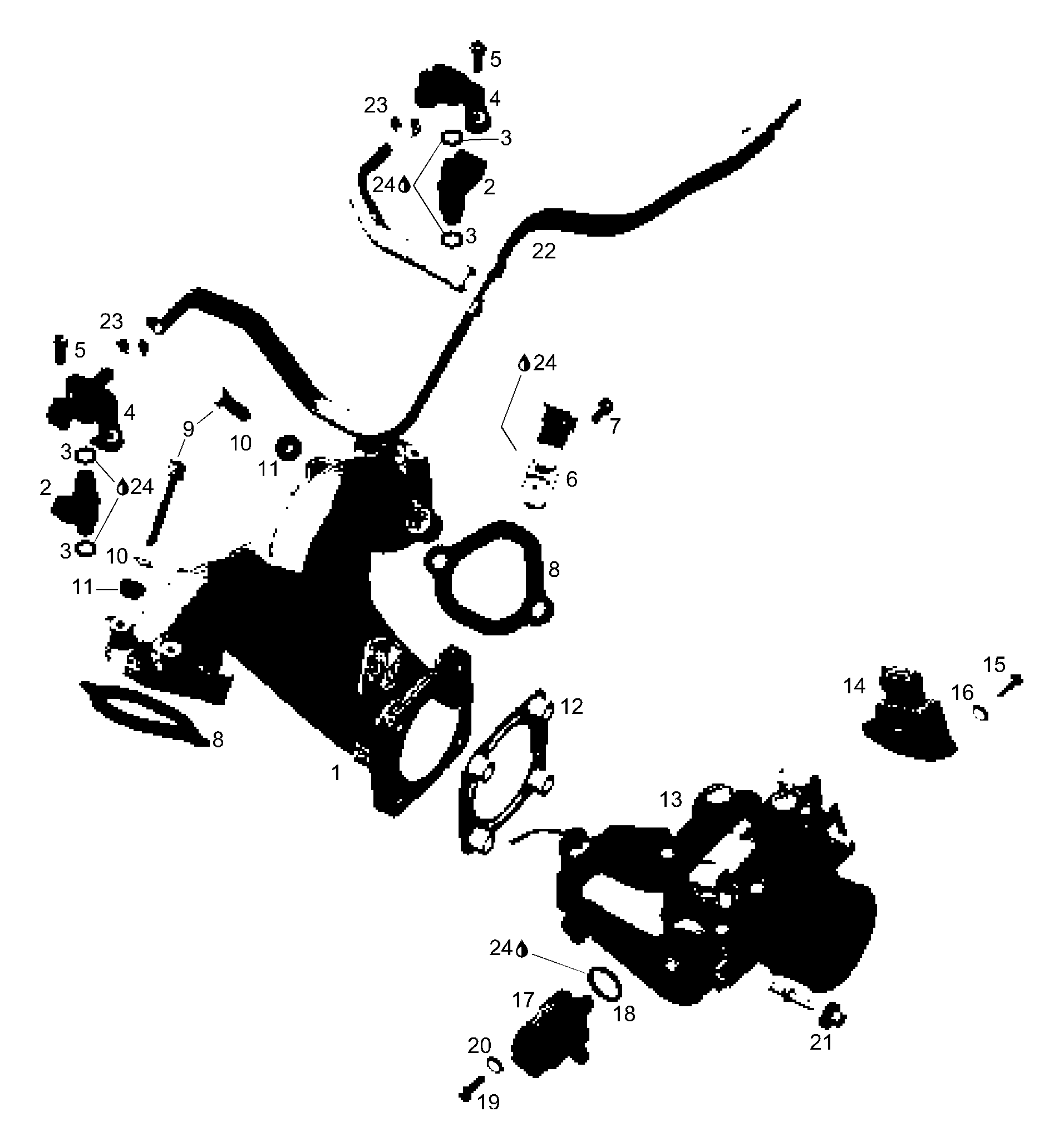 Схема узла: Air Inlet Manifold