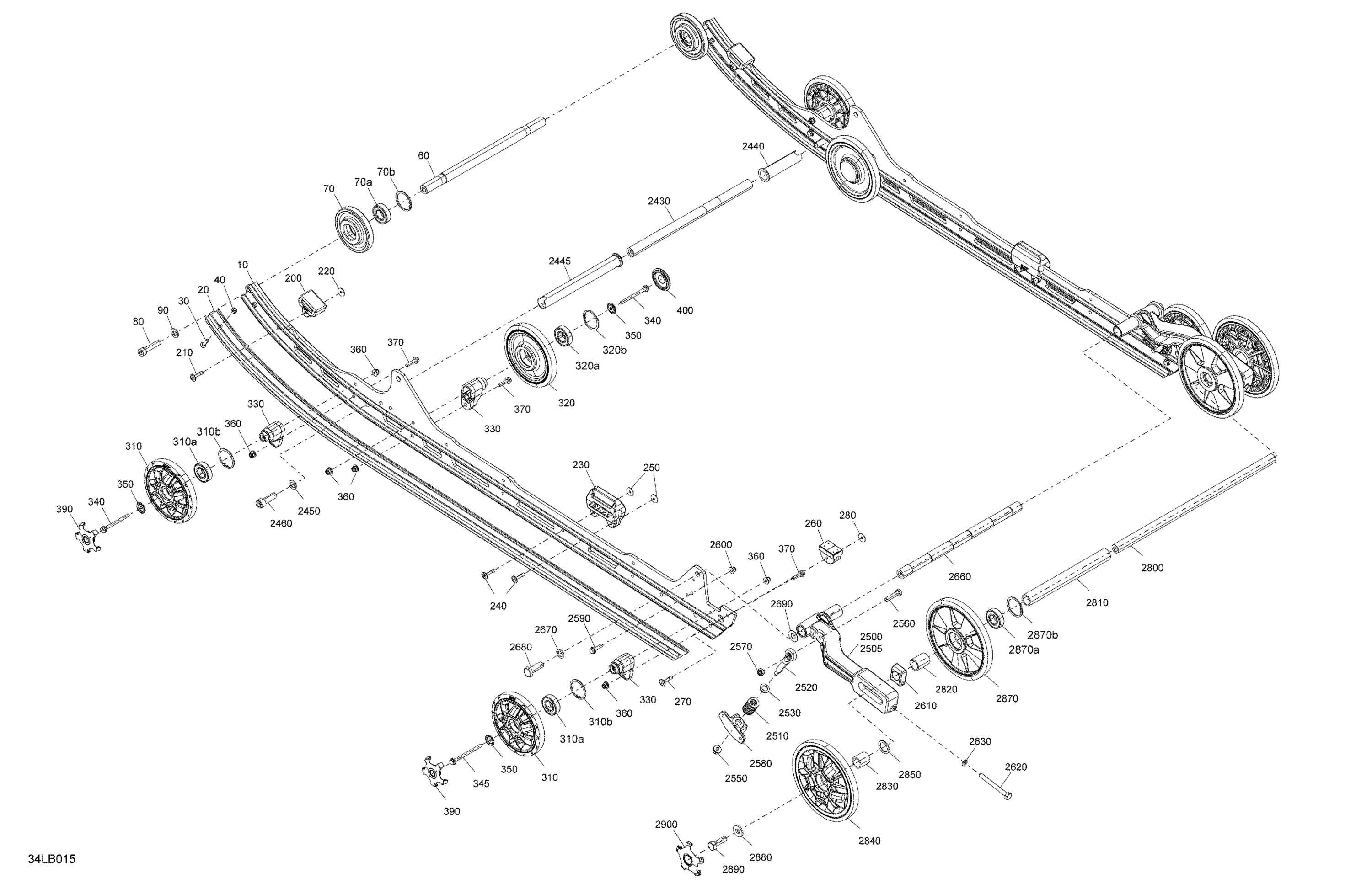 Схема узла: Suspension - Rear - Lower Section
