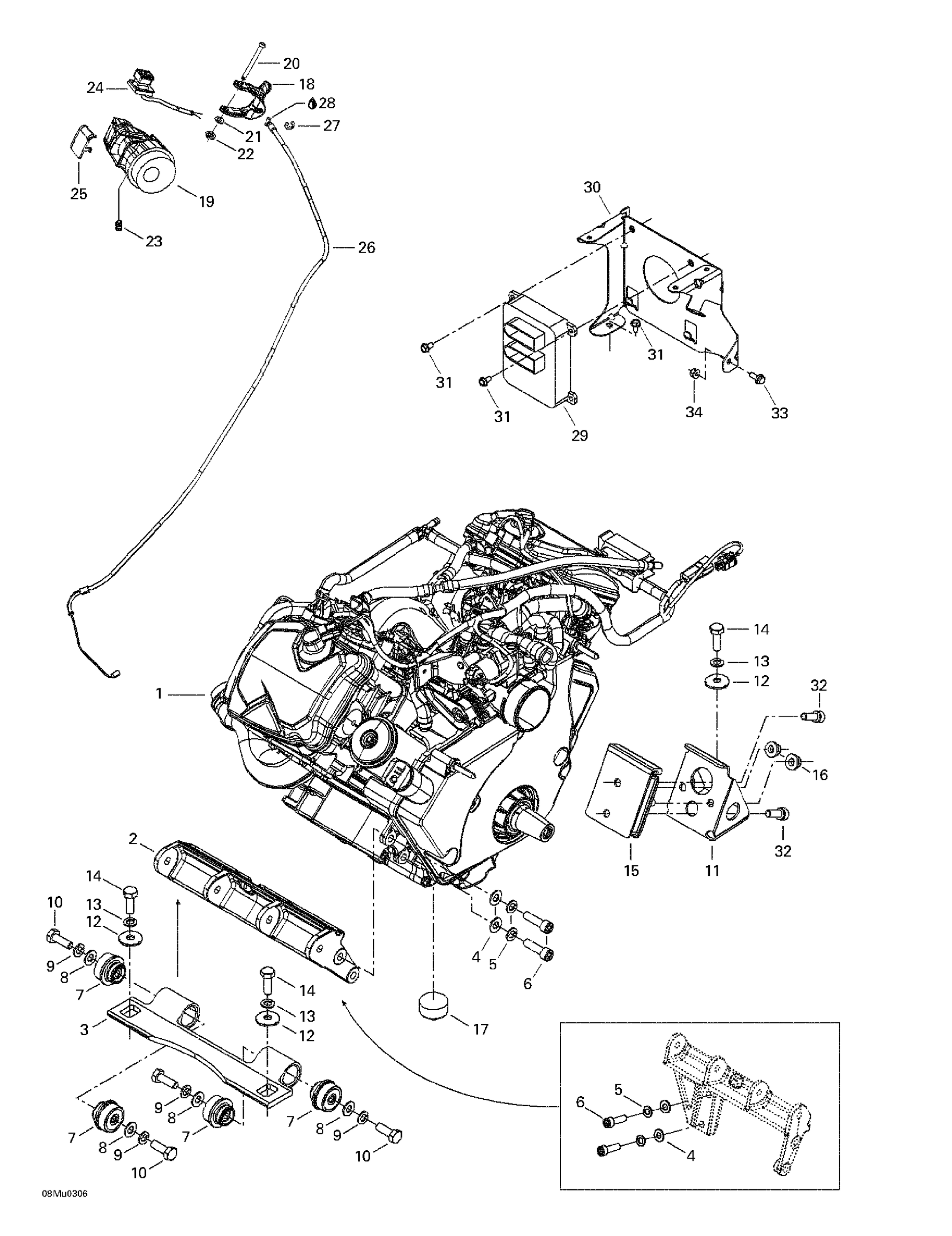 Engine And Engine Support