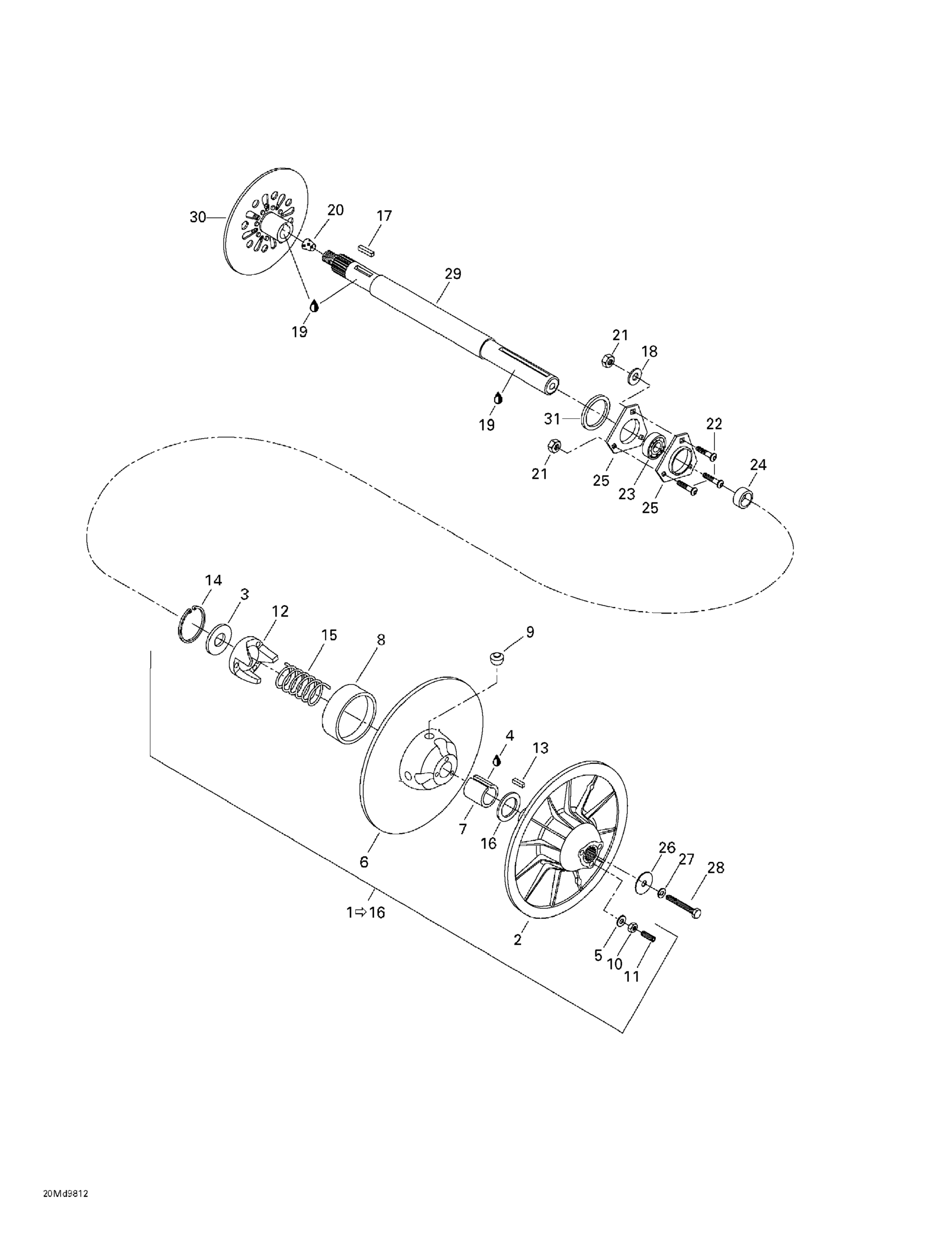Driven Pulley