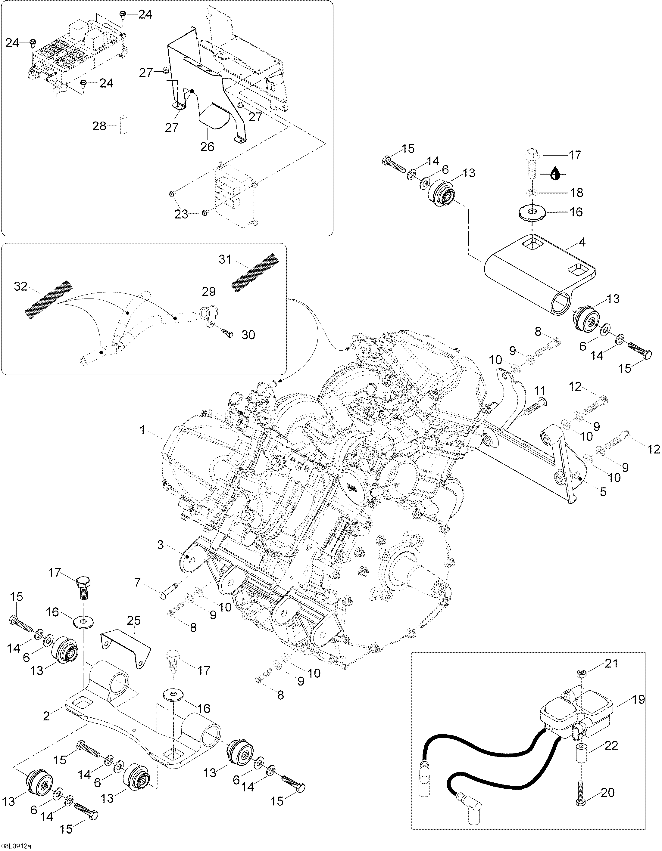 Engine And Engine Support