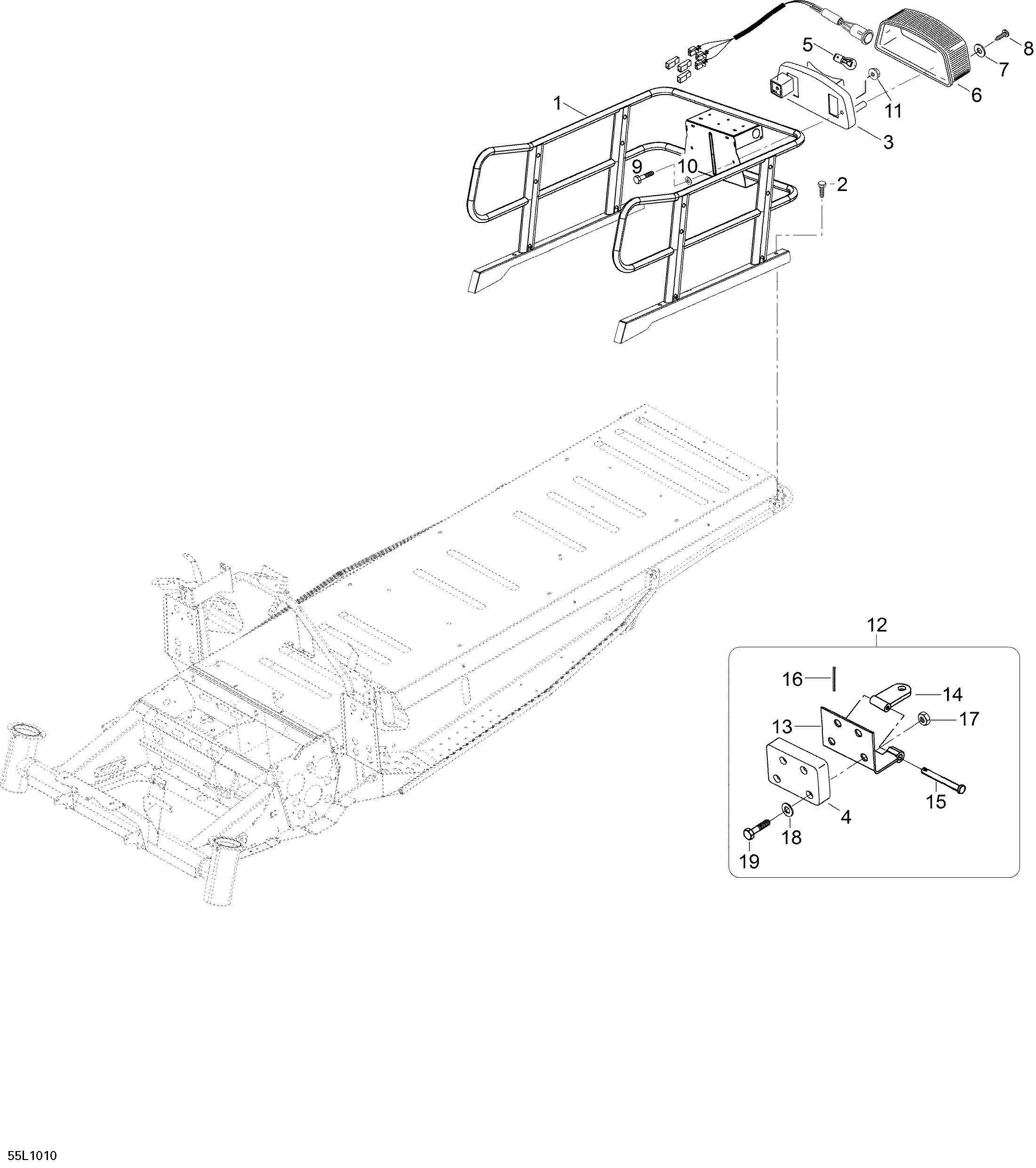Схема узла: Luggage Rack