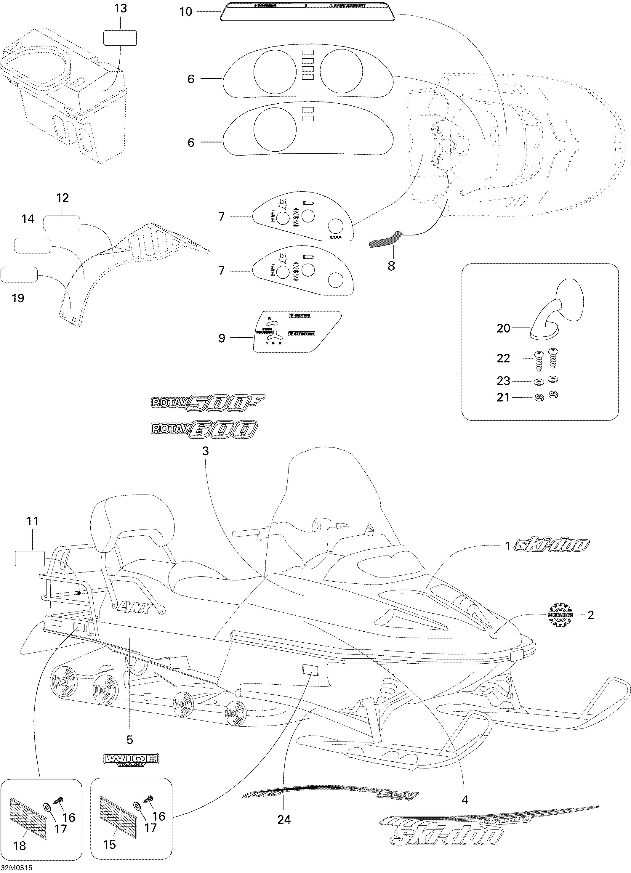 Decals 550F SUV