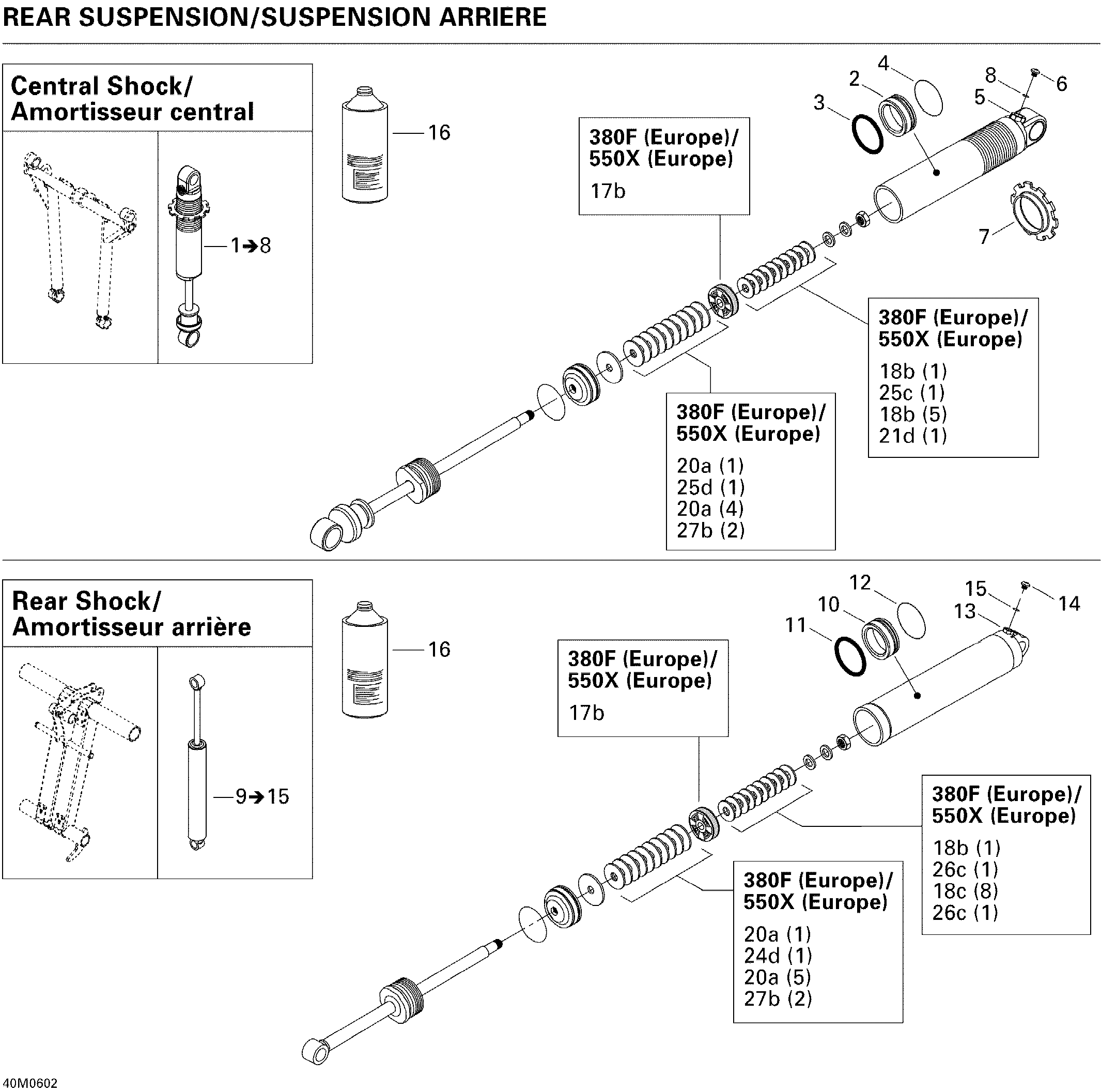 Take Apart Shock, Rear