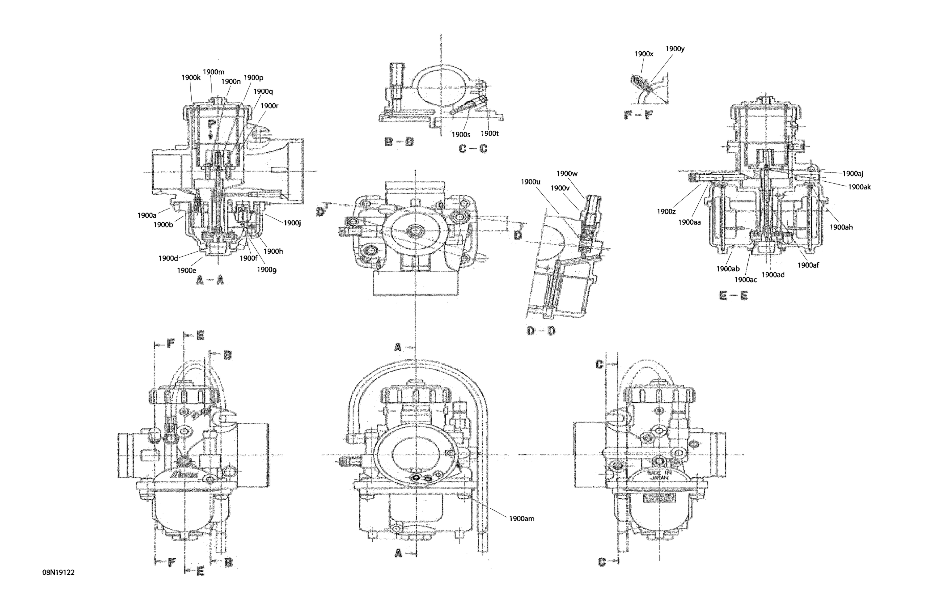 Схема узла: Engine - 550F - Carburator